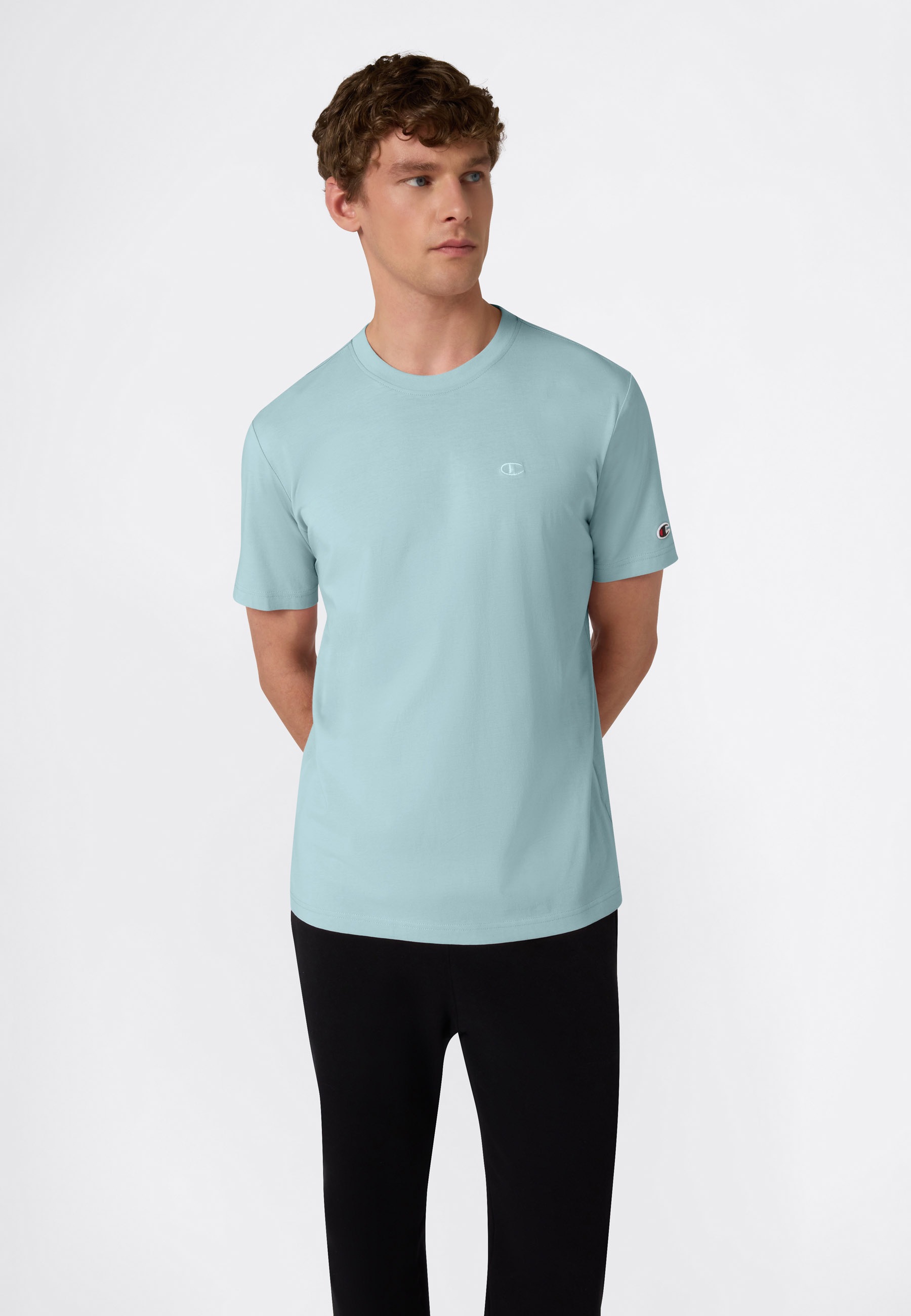 Champion T-Shirt "ICONS TONAL T-Shirt" sportlicher Stil, aus Baumwolle, Kurzarm, komfortabler Sitz