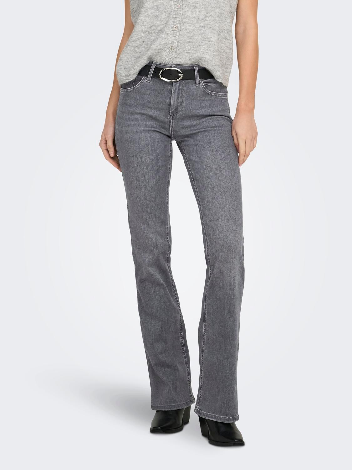 ONLY Bootcut-Jeans "ONLBLUSH MID WAIST FLARED DNM REA1099" mit dezentem Use günstig online kaufen