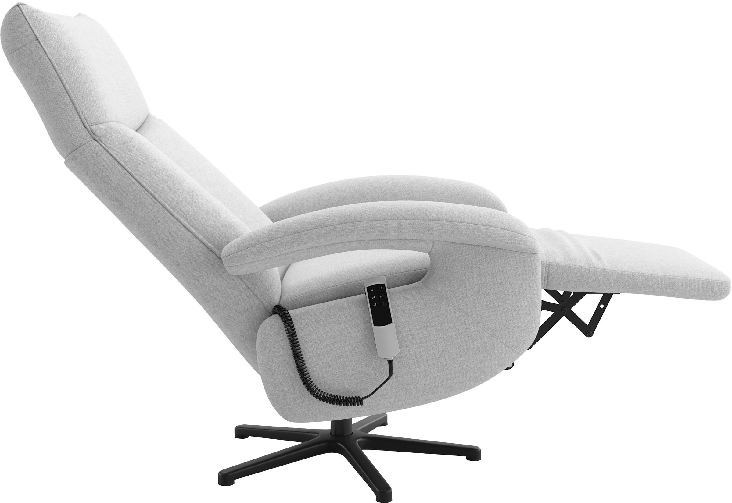 sit&more TV-Sessel »Zoe, inkl. Kopfteilverstellung & 360° Drehfunktion«, wahlweise mit 2 Motoren, Akku & Aufstehhilfe