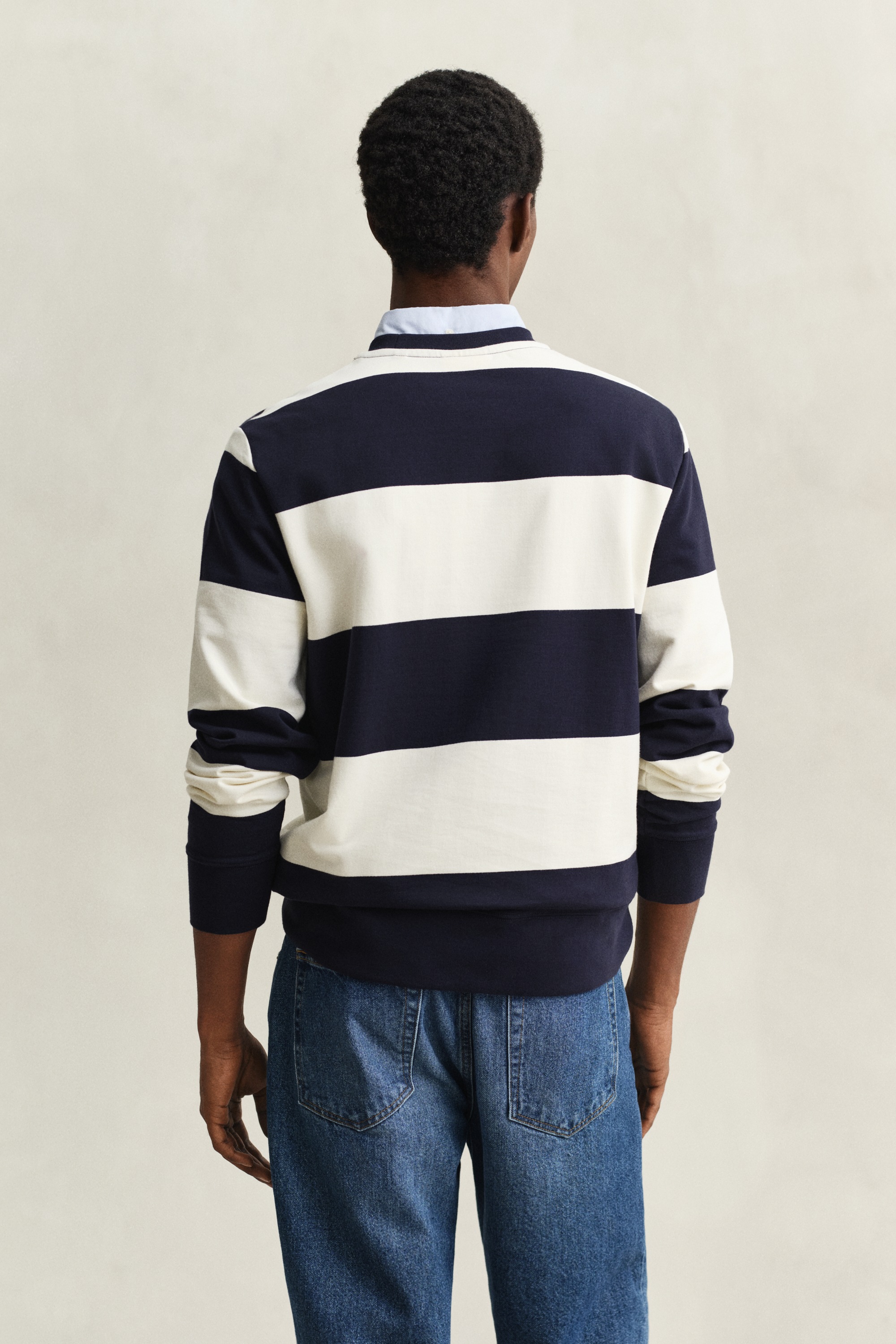 Gant Sweatshirt "STRIPED C-NECK", mit Rundhals und Logostickerei günstig online kaufen