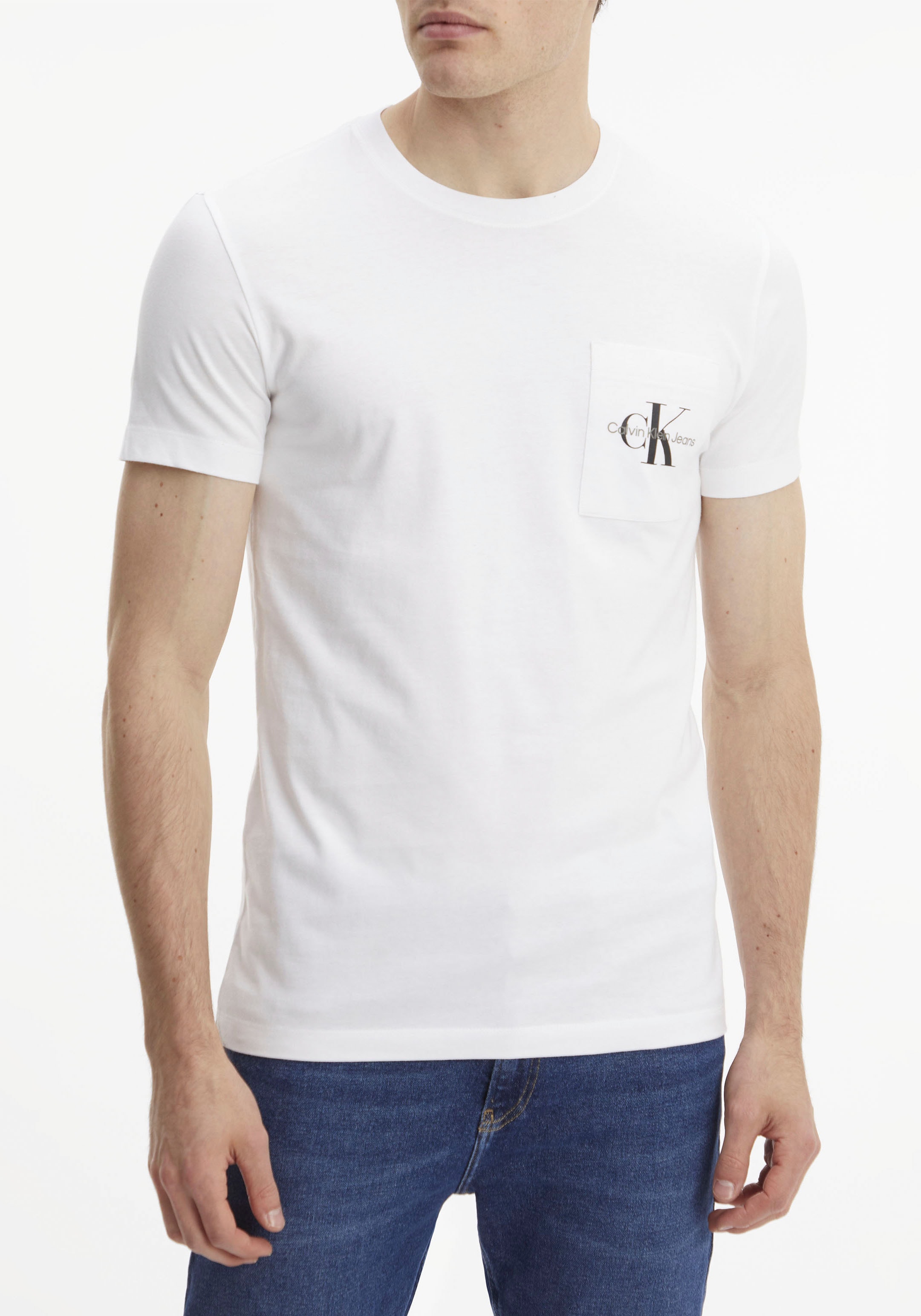 Calvin Klein Jeans T-Shirt »CORE MONOGRAM POCKET SLIM TEE«, mit Brusttasche
