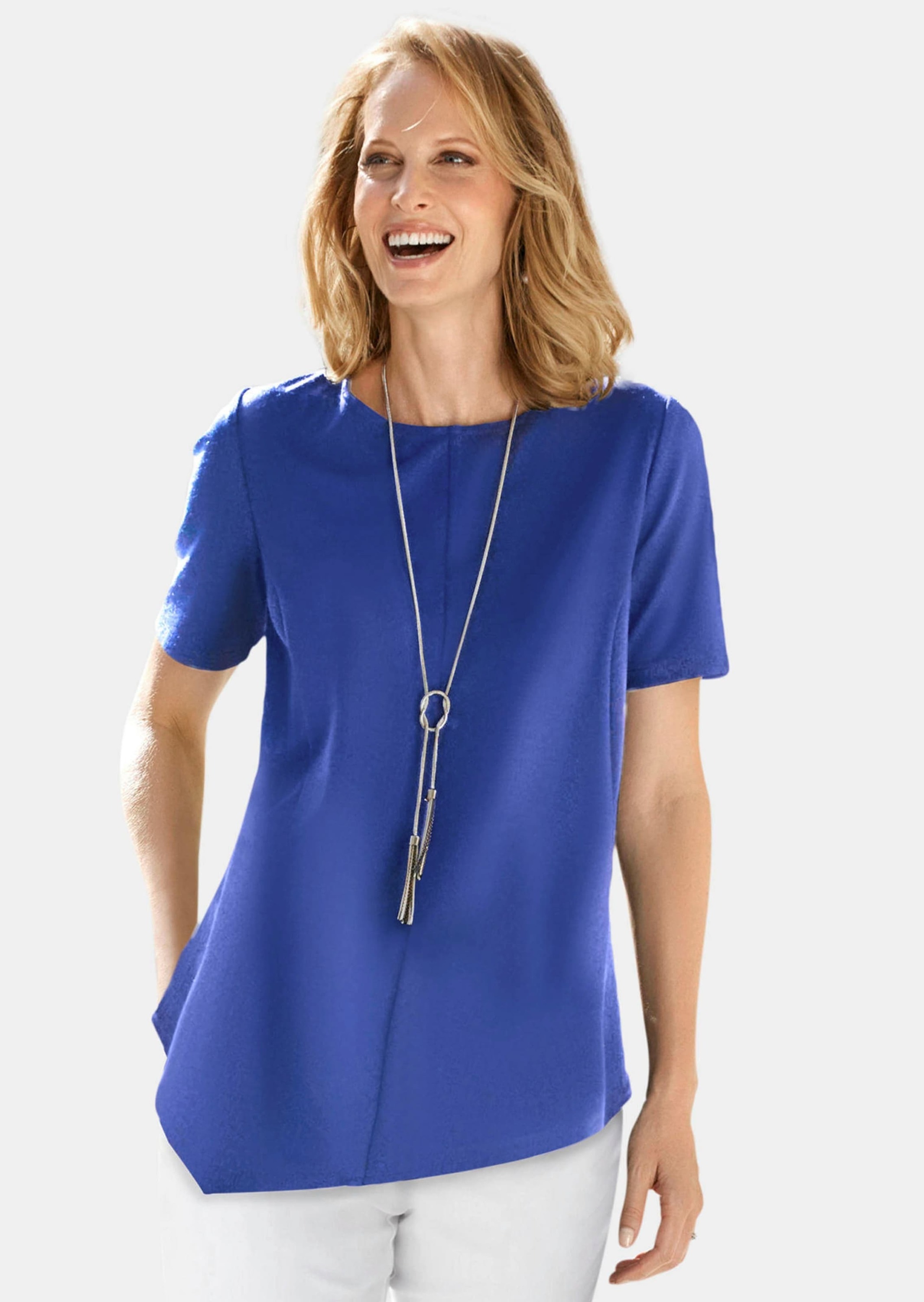 GOLDNER Langarm-Poloshirt "Kurzgröße Zipfelshirt" günstig online kaufen