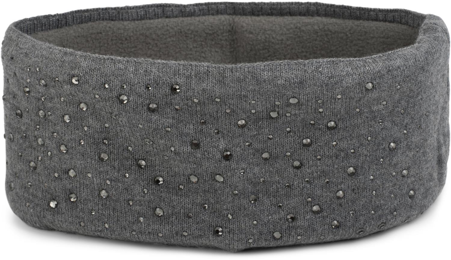 styleBREAKER Stirnband "Feinstrick Stirnband mit Strass" 1 Stk.