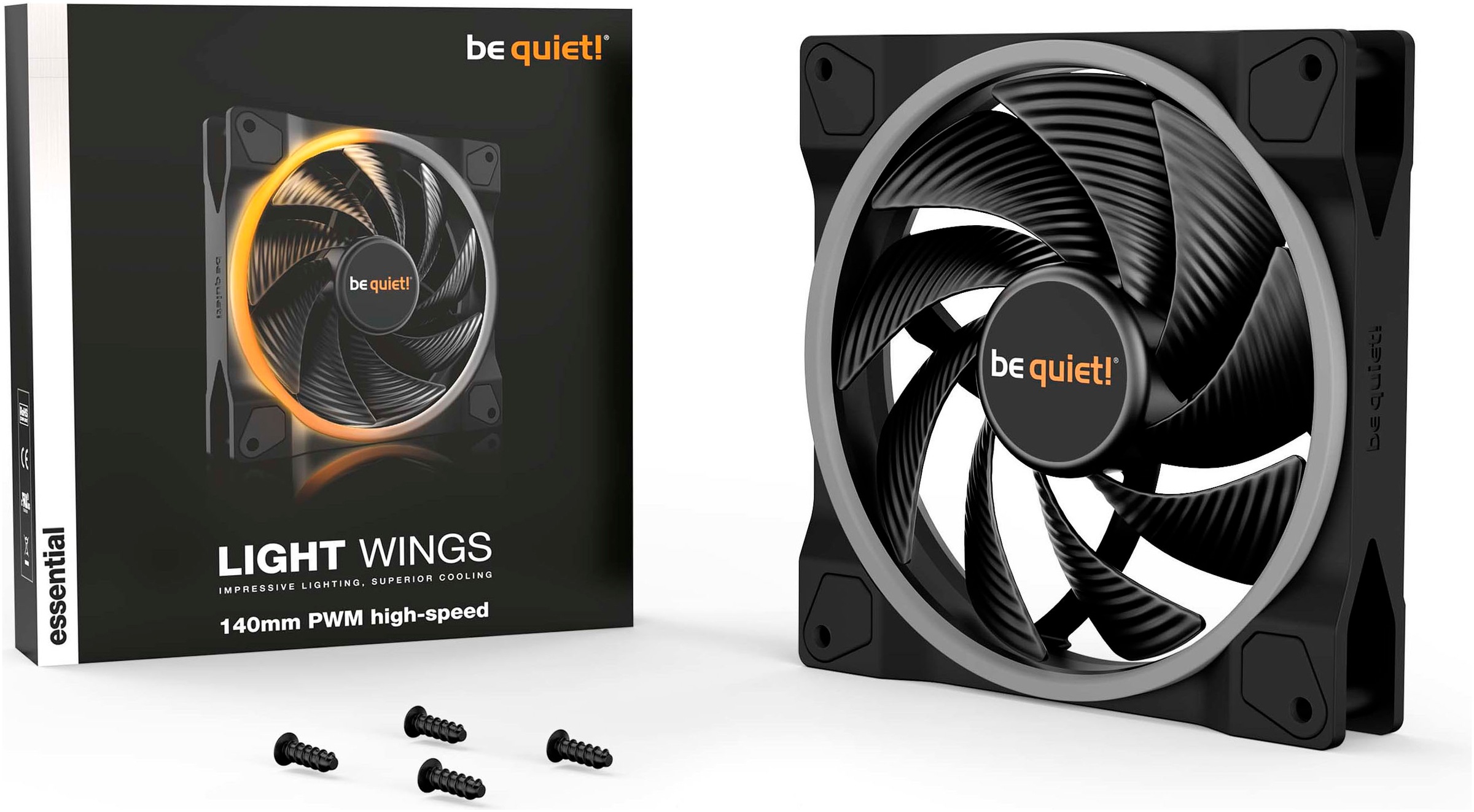 be quiet! Gehäuselüfter »Light Wings 140mm PWM high-speed«