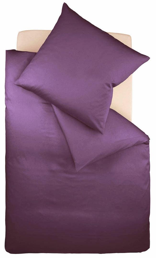 fleuresse Bettwäsche "Colours", in weicher Interlock Jersey Qualität aus 100% Baumwolle, Bett- und Kopfkissenbezug mit R