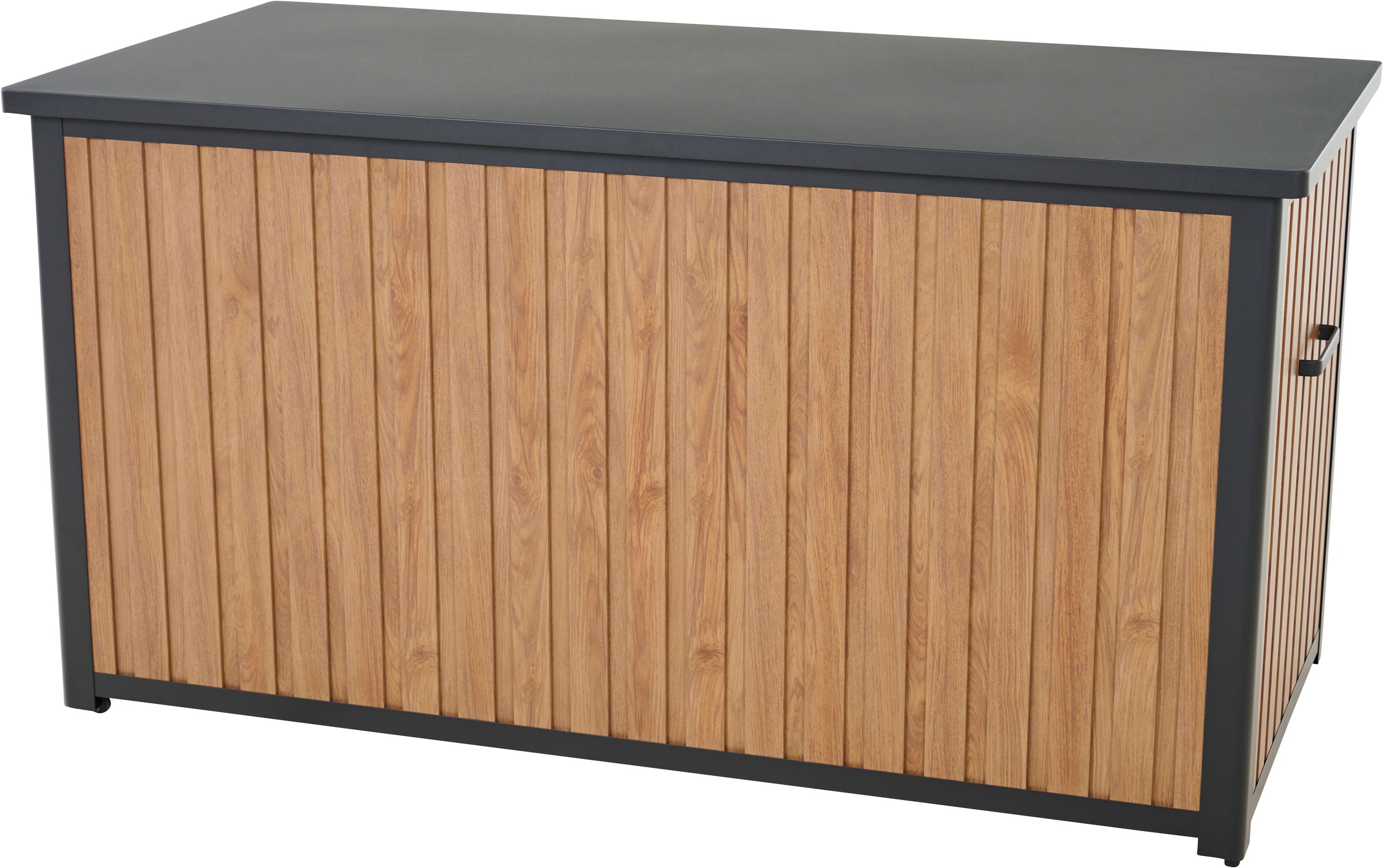 Siena Garden Kissenbox Gestell aus Aluminium, 159x79x83cm woodlook