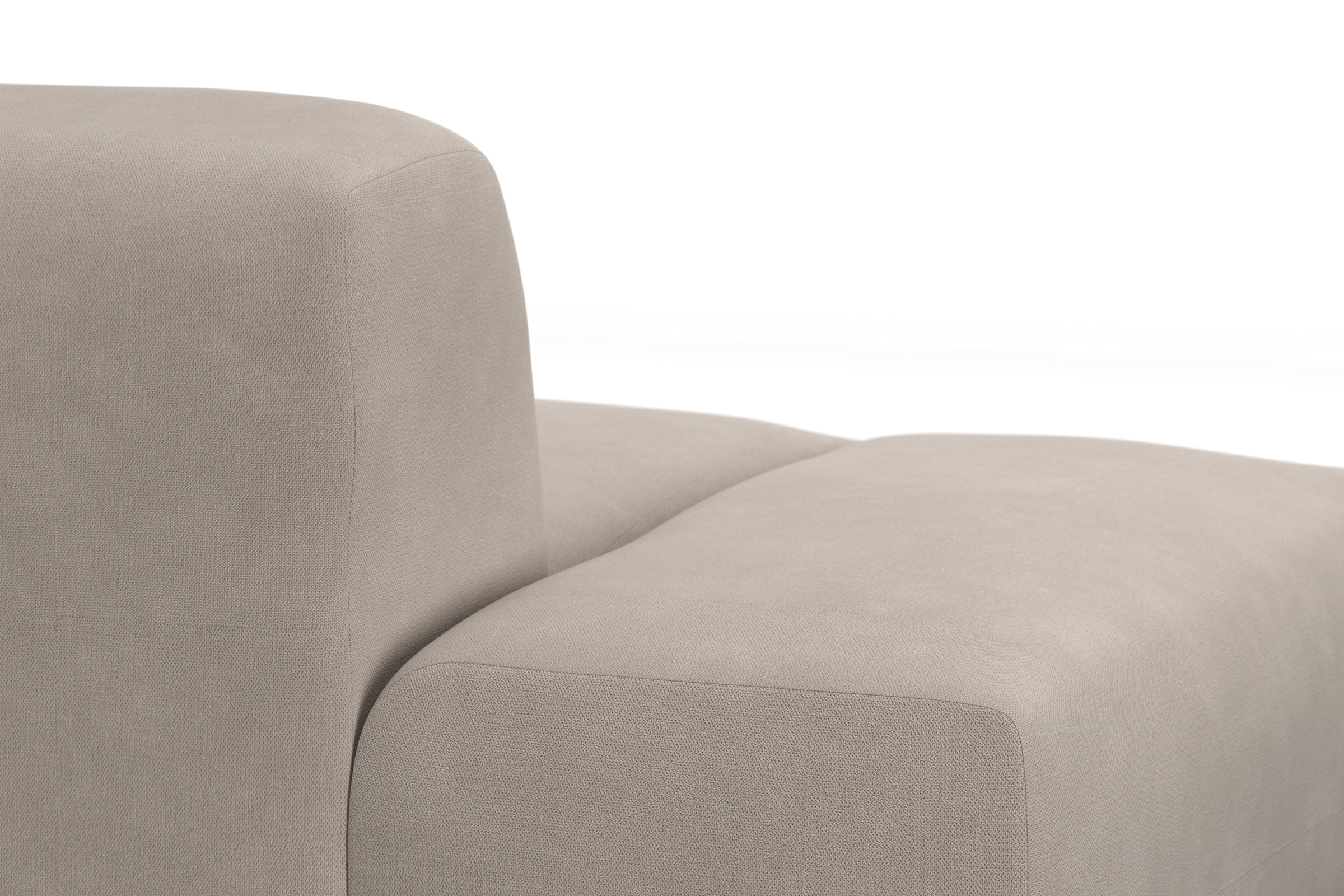 TRENDMANUFAKTUR Ecksofa Braga, aus 2 Teilen, moderner Cord-Stoff