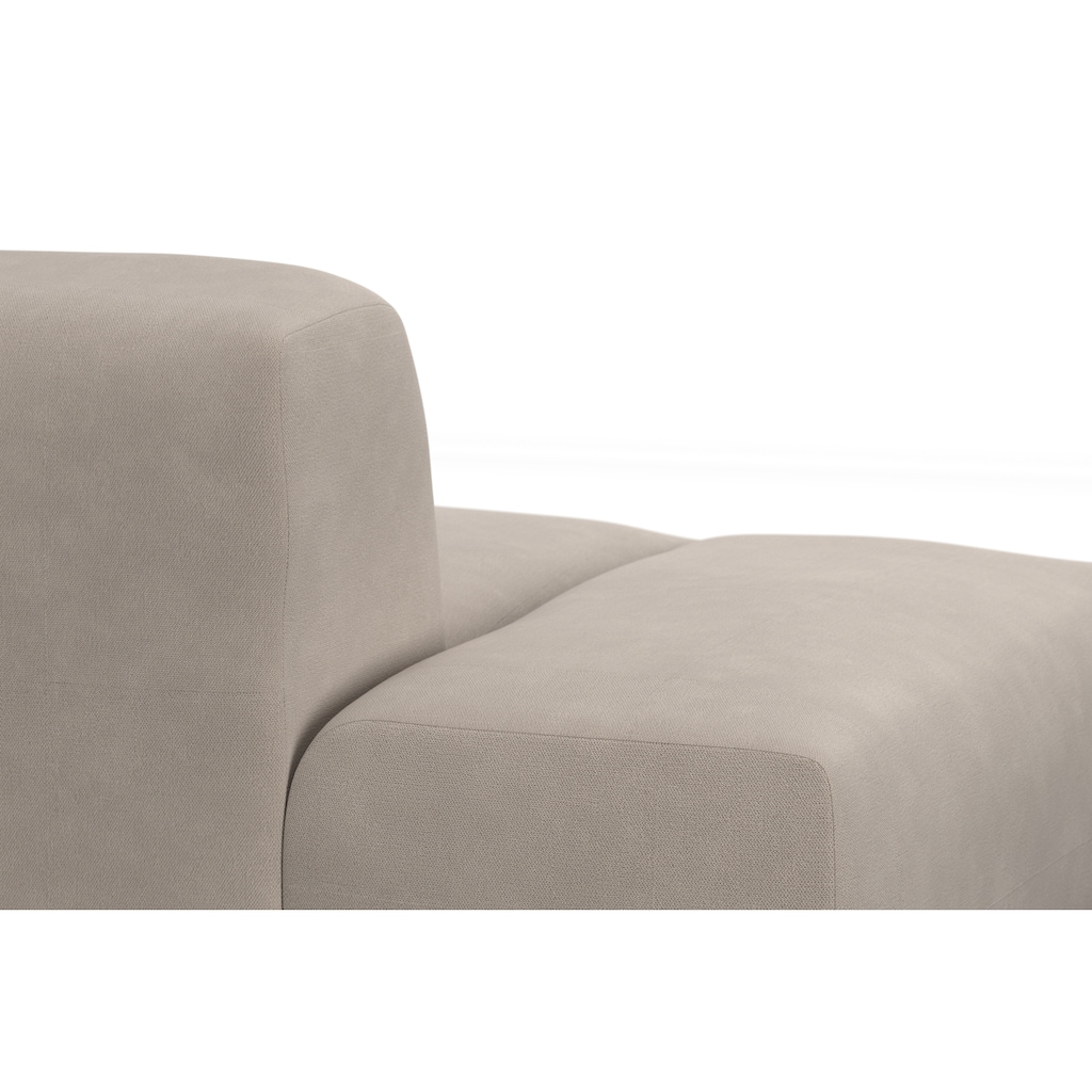 TRENDMANUFAKTUR Ecksofa Braga, aus 2 Teilen, moderner Cord-Stoff