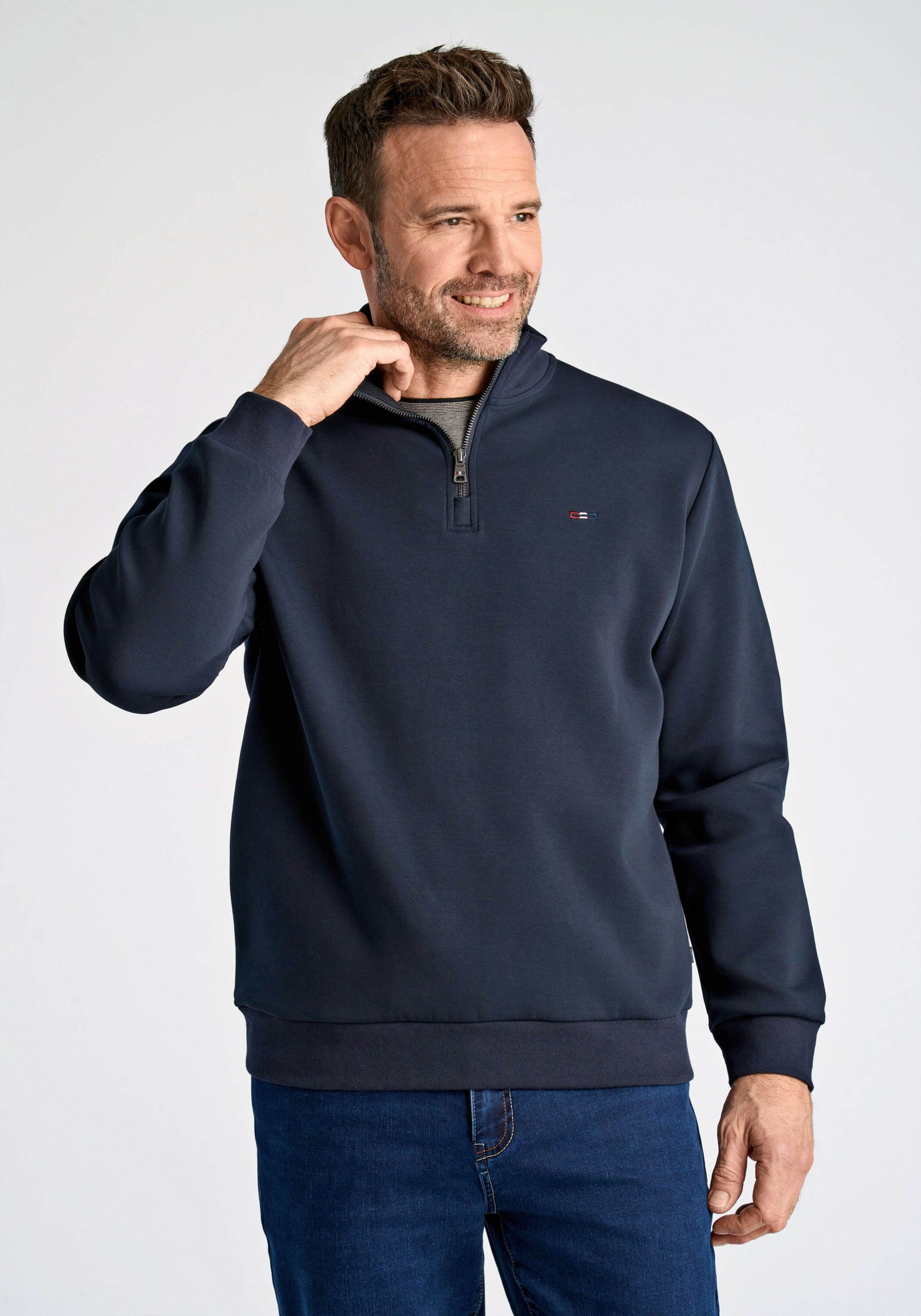 BISON Sweatshirt "BISON Troyer" günstig online kaufen