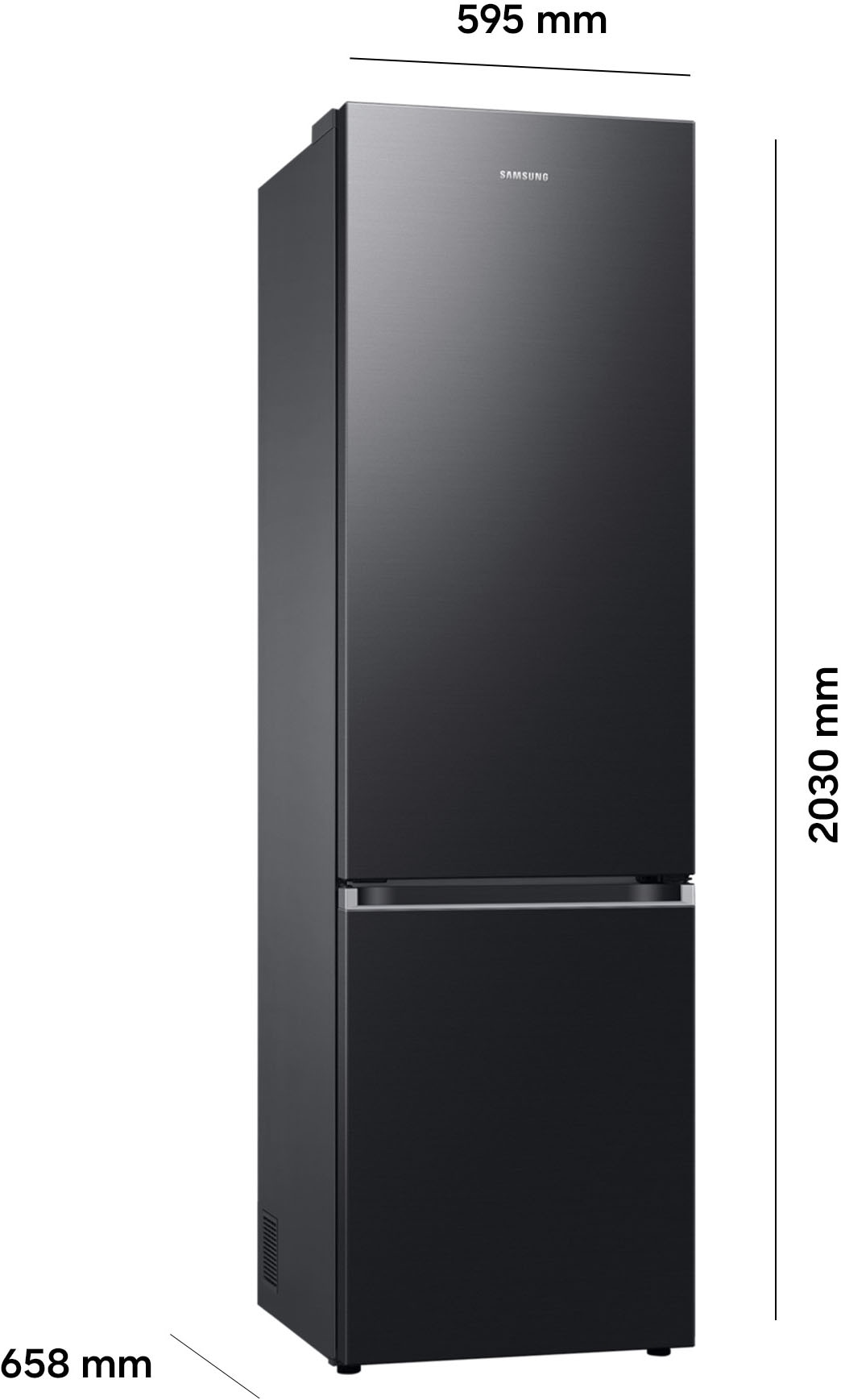 Samsung Kühl-/Gefrierkombination 7300A Serie »RB38C607AB1« 203 cm hoch 59,5 cm breit No Frost+, SpaceMax, Wifi & AI Energy Mode
