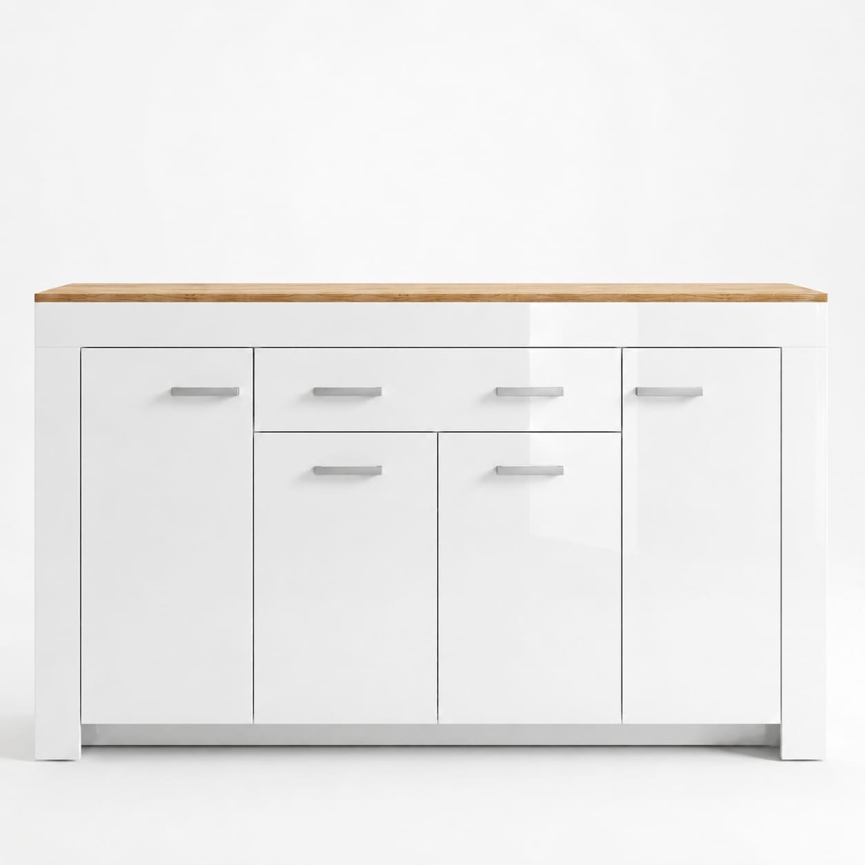 OTTO home Kombikommode »Milan Sideboard, Highboard, Kommode, Schubladenkommode« Breite 190,4 cm, hochglänzende Fronten, 4 Türen, 1 Schublade