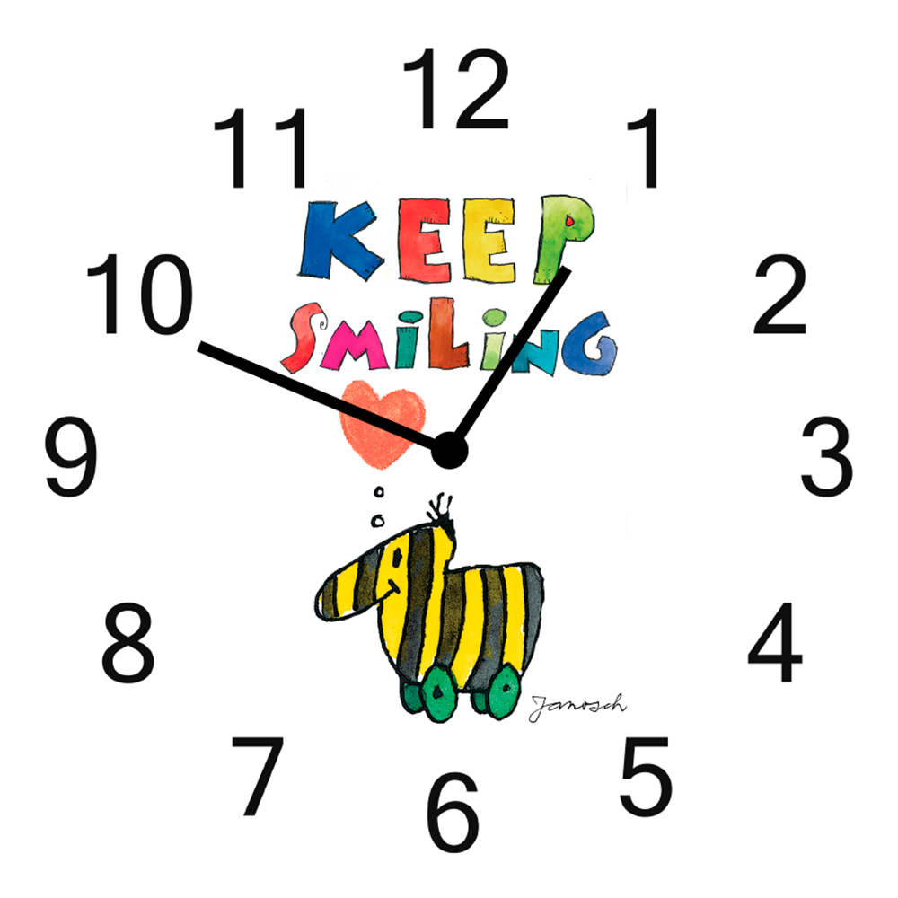 LuckyLinde Wanduhr »Tigerente« Wanduhr, Uhr, geräuschlos, JANOSCH, Kindermotiv, Panama