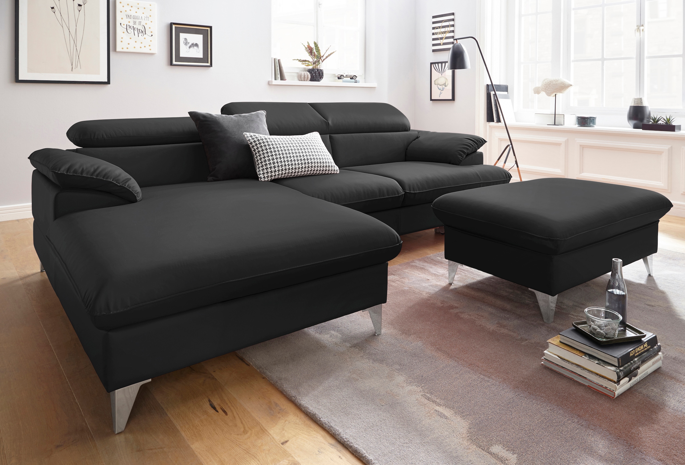 COTTA Polstergarnitur "Caluso L-Form", (2 tlg.), Set bestehend aus: Ecksofa günstig online kaufen