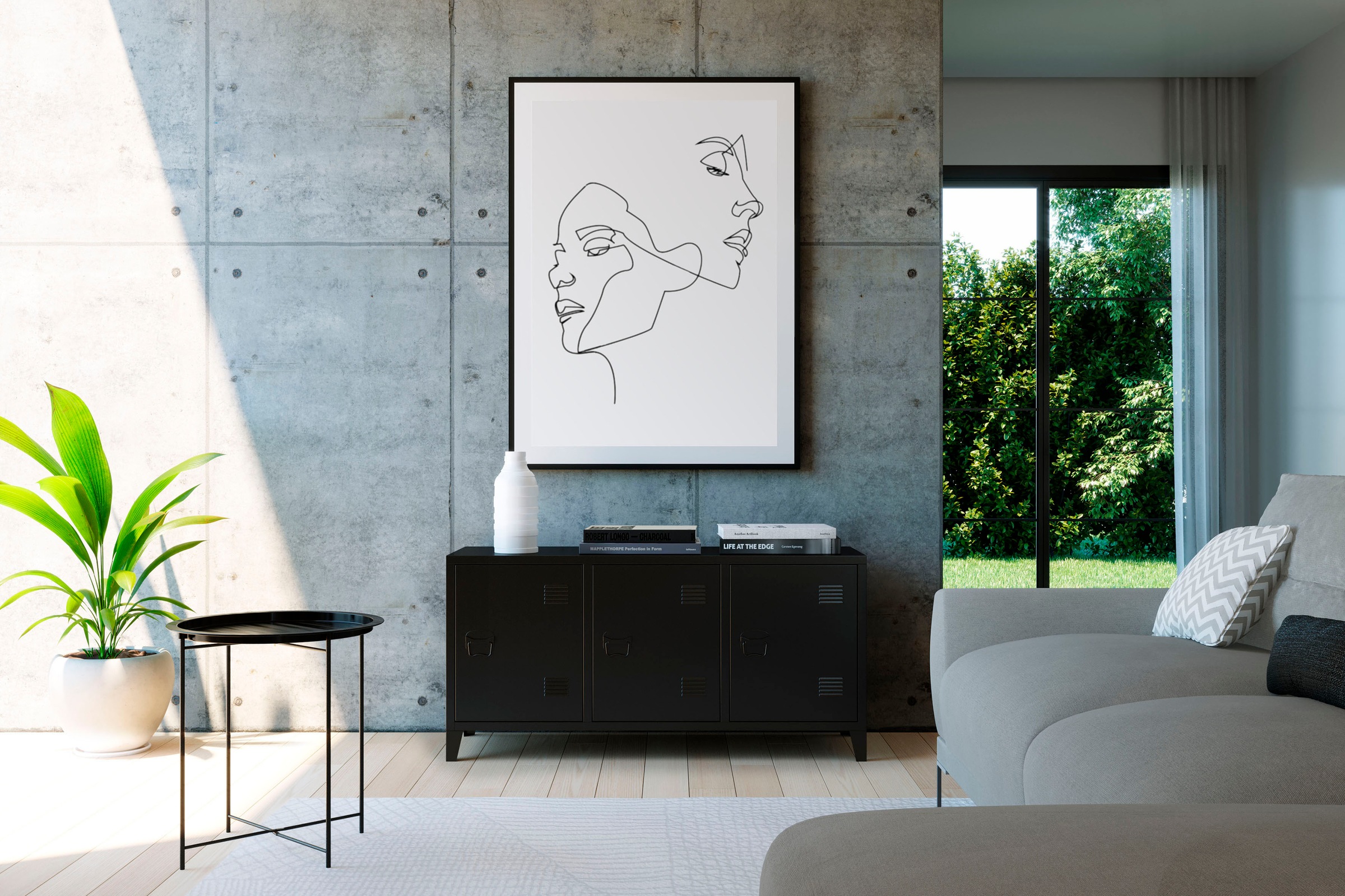 Homexperts Kommode »College«, Sideboard im Spind Design