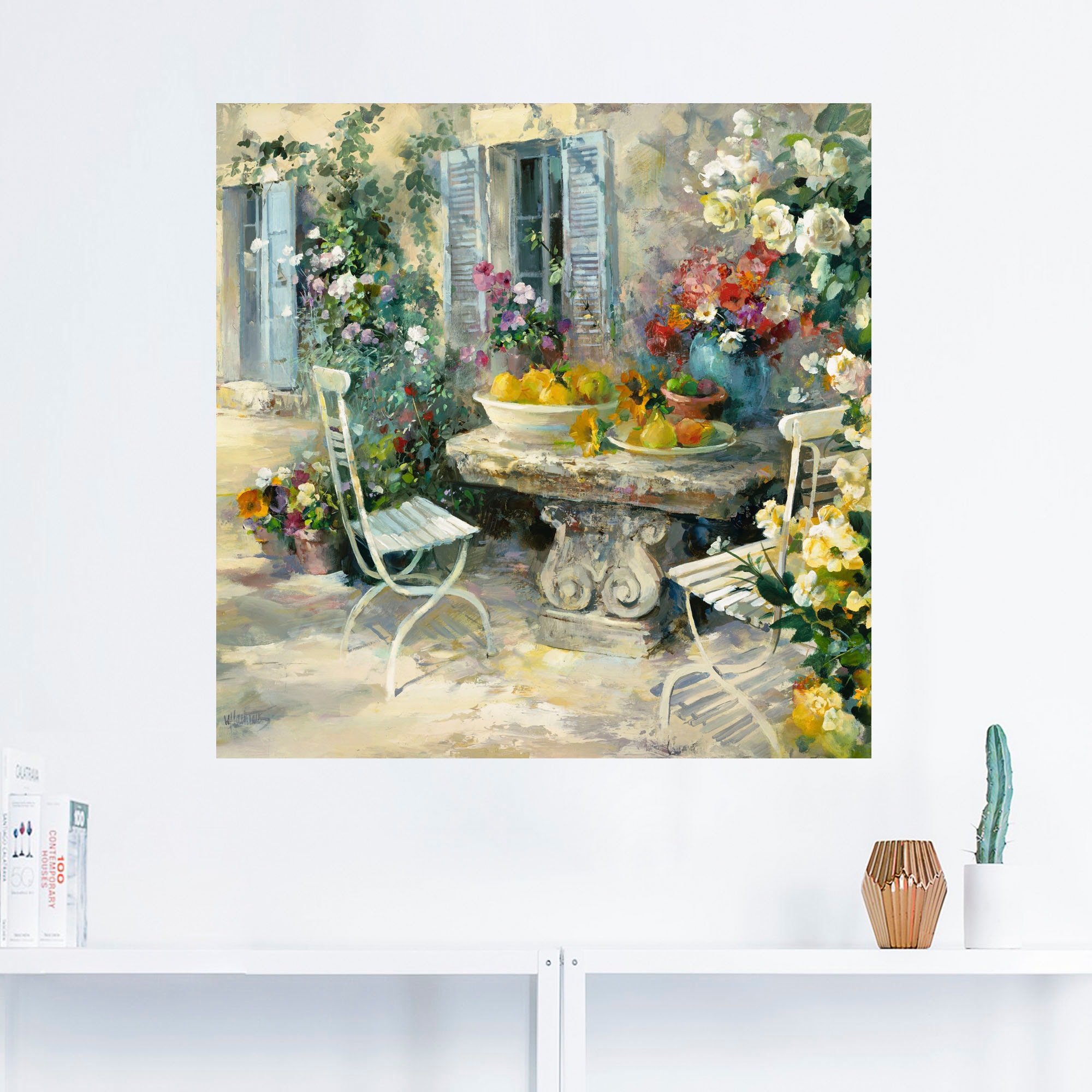 Gelegenheitskauf Artland Wandbild »Idyllischer kaufen Poster als BAUR Garten, Garten«, in | versch. Leinwandbild, St.), (1 Wandaufkleber oder Größen