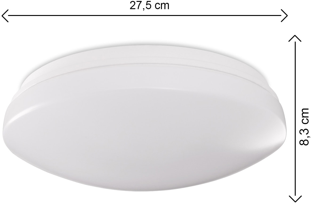 Paco Home BAUR dimmbar LED Bad IP44 Weiß »KENU«, Wandleuchte Wohnzimmer Deckenleuchte | Lampe Wasserfest