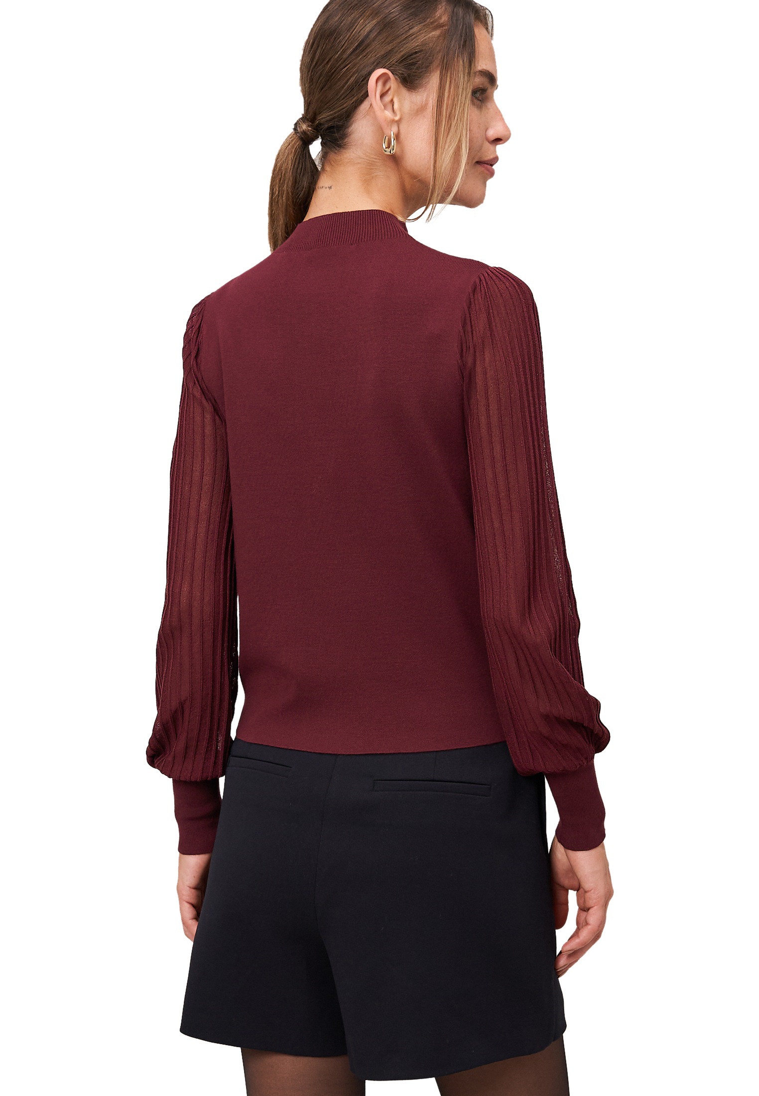 Zero Strickpullover »zero Damen Strickpullover mit transparenten Ärmeln«, (1 tlg.), weiteres Detail