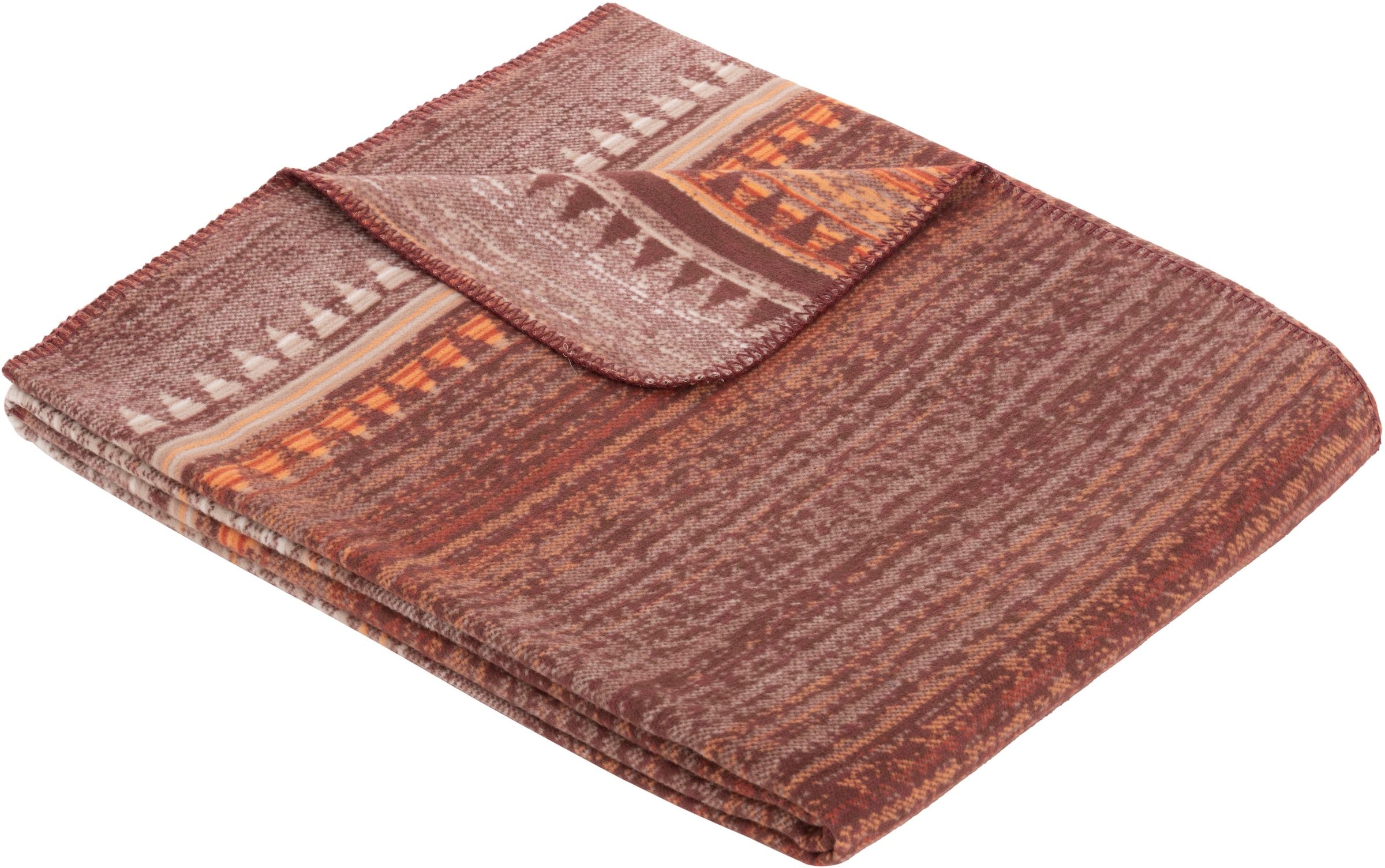 IBENA Wohndecke »Gizeh«, mit ethnischem Muster, nachhaltig aus Bio-Baumwolle, Kuscheldecke