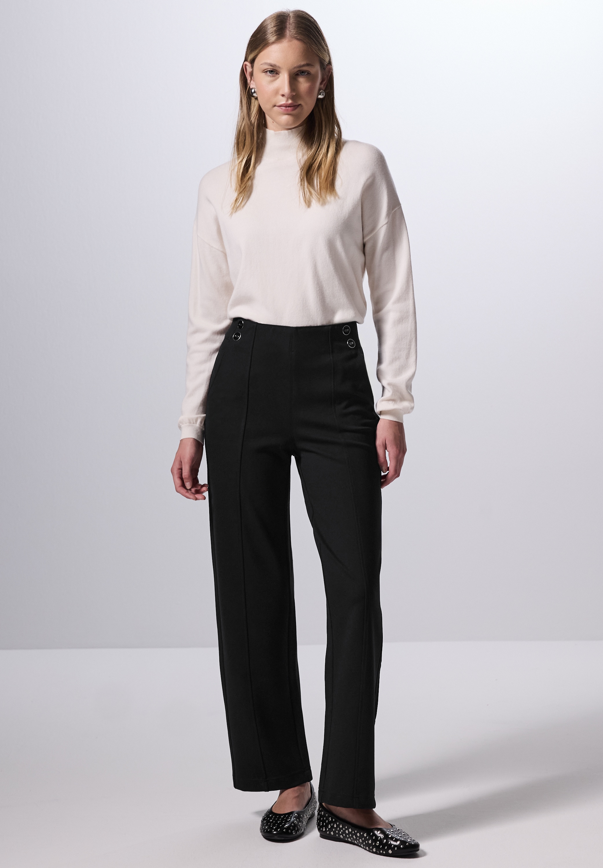 STREET ONE STUDIO Stoffhose, mit seitlichen Einschubtaschen