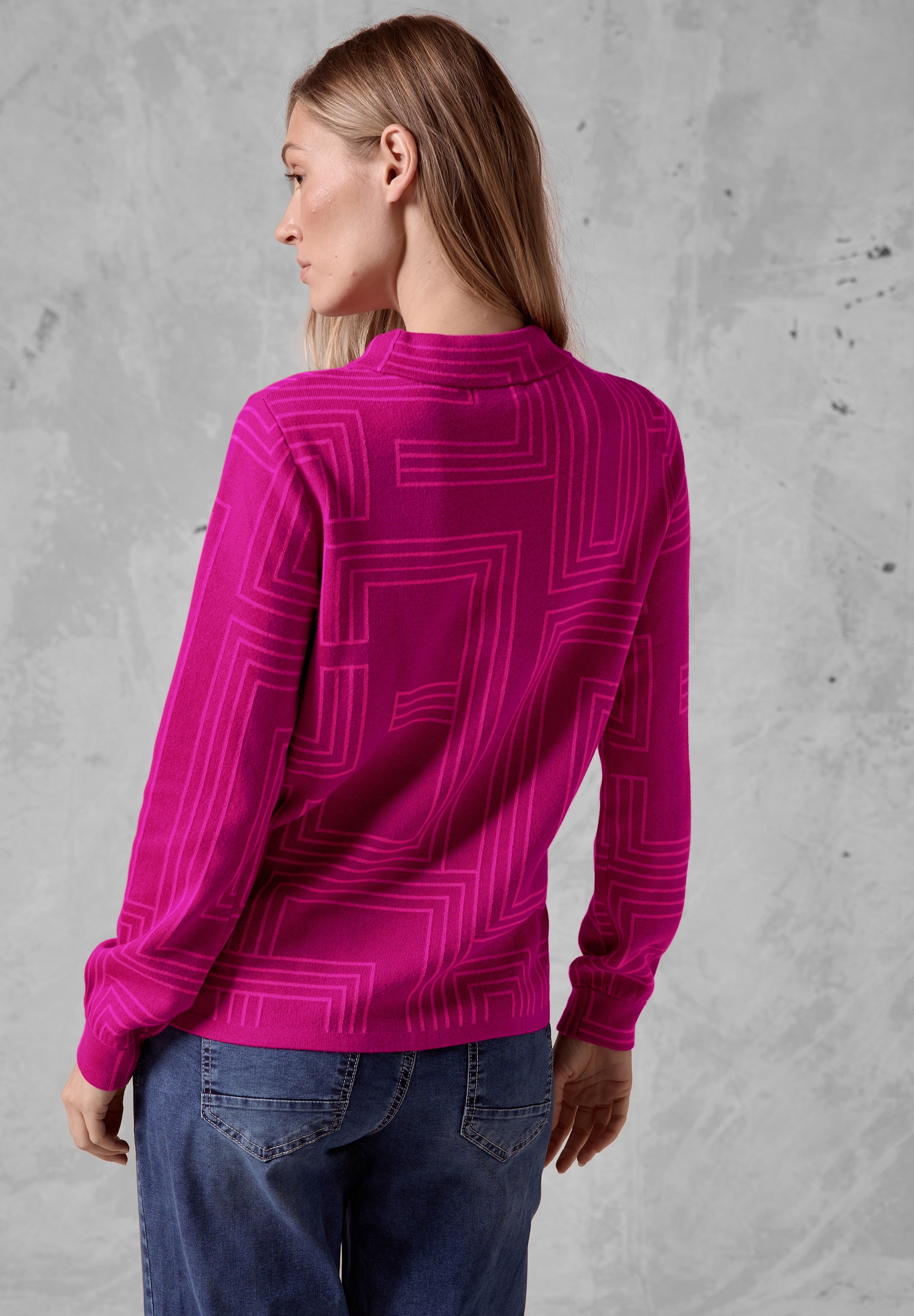 Cecil Strickpullover, mit Materialmix günstig online kaufen