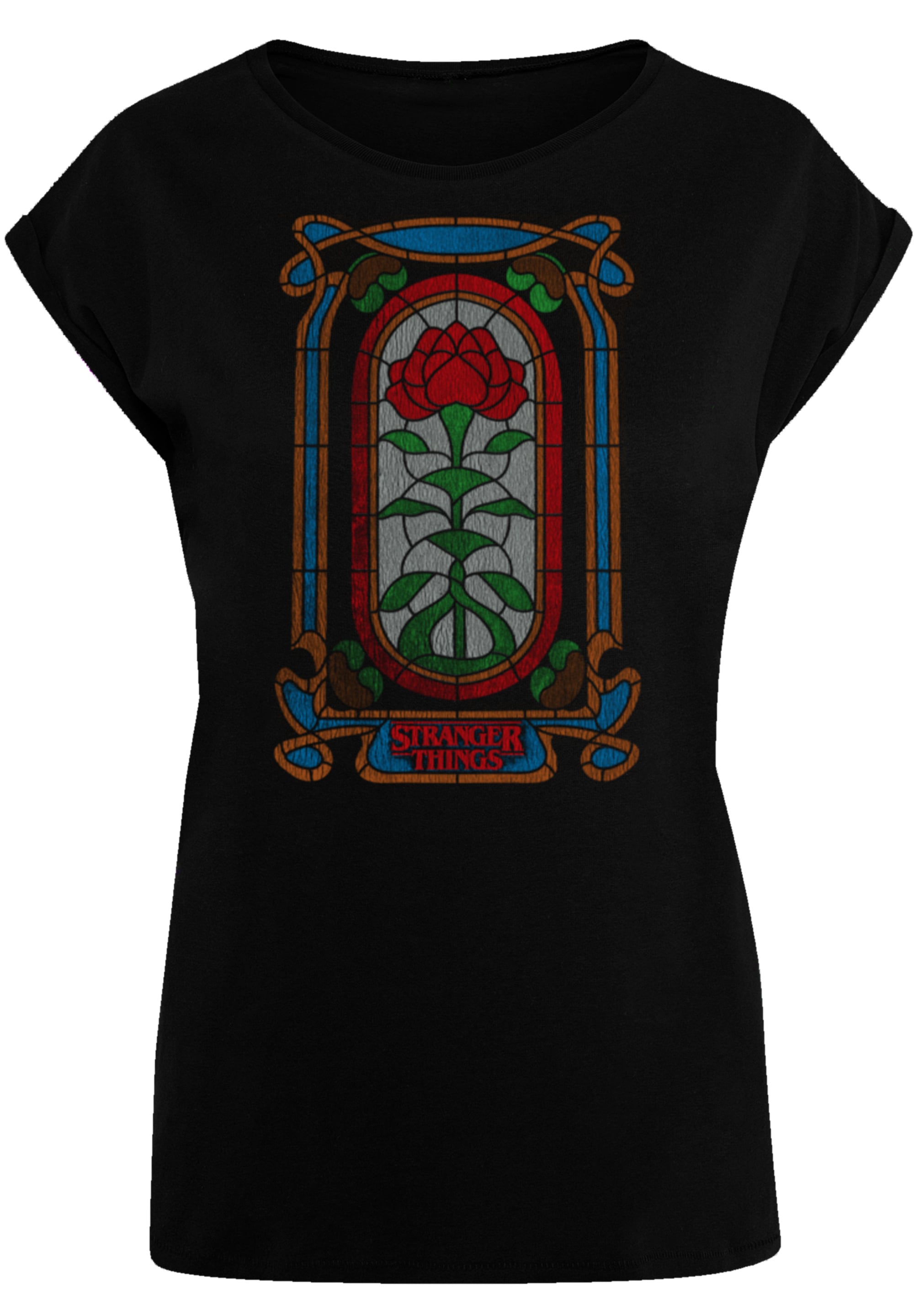 F4NT4STIC T-Shirt »Stranger Things Rose Window«, Premium Qualität