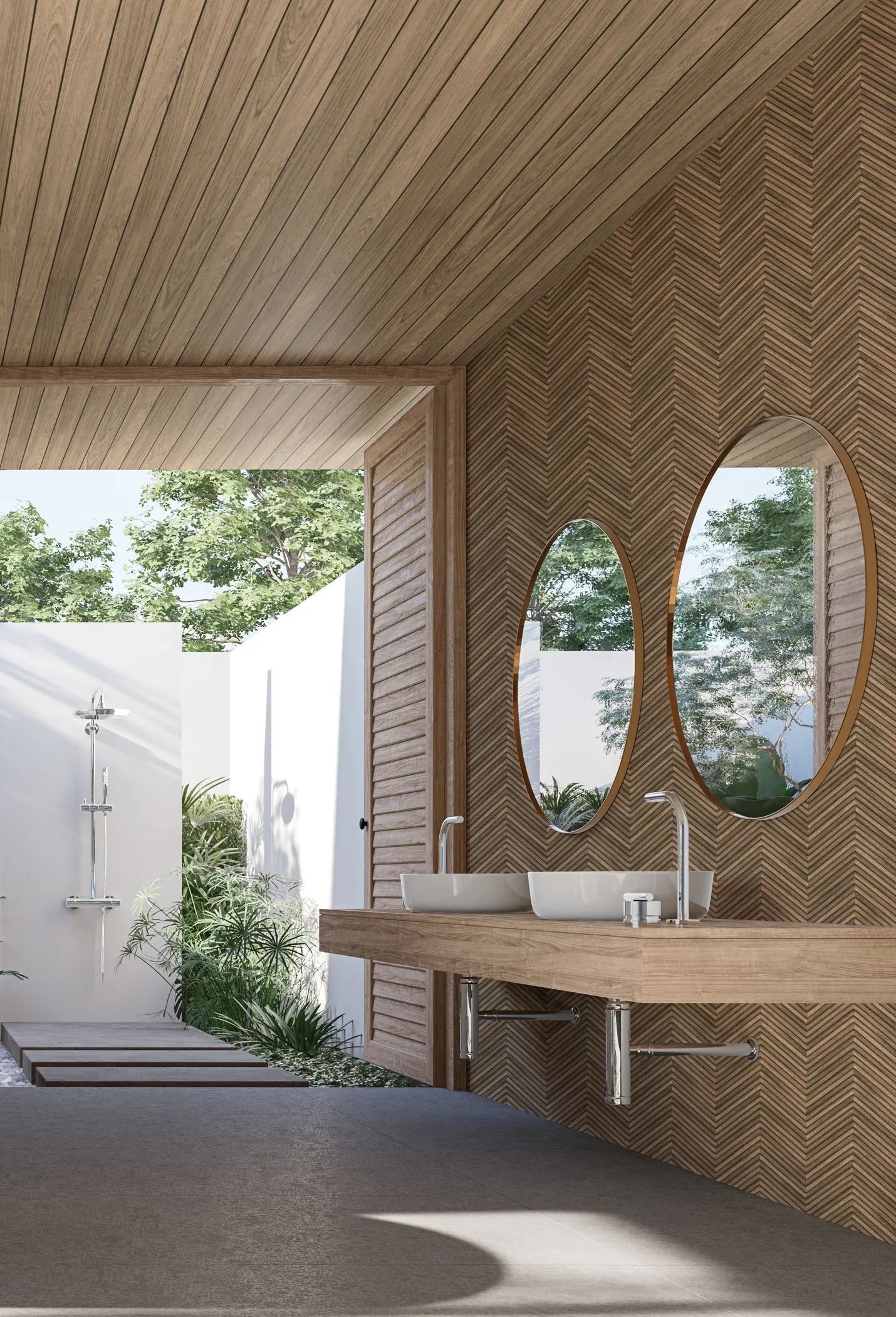 Marburg Vliestapete »Tapete Timber Mood« Fischgratmuster geprägt moderne Vliestapete für Wohnzimmer Schlafzimmer Küche