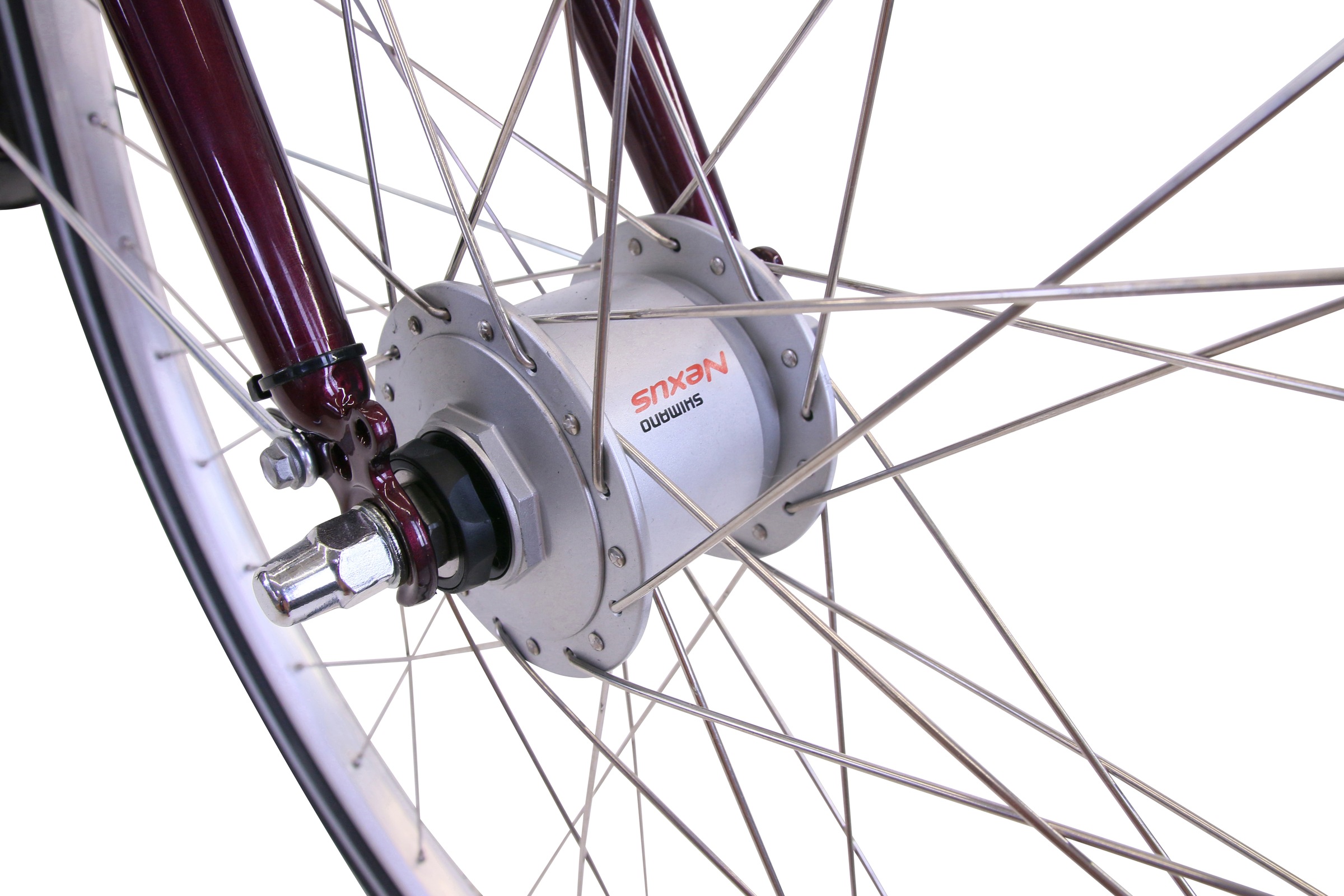 HAWK Bikes Cityrad »City Classic Joy Bordeaux«, 3 Gang, Shimano, Nexus Schaltwerk, für Damen und Herren