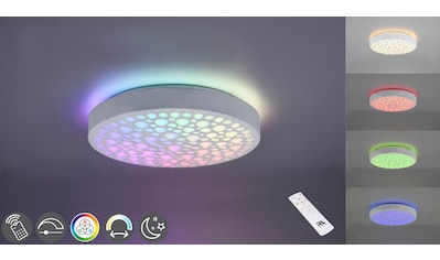 LED Deckenleuchte »Chizu«, 1 flammig-flammig, Regenbogen RGB-Wechsel, dimmbar per...