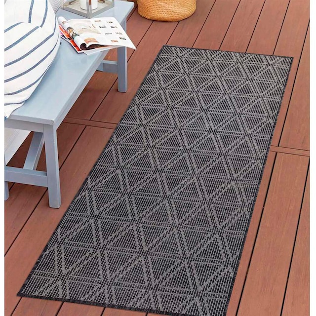 Carpet City Teppich »Palm«, rechteckig, Wetterfest & UV-beständig, für  Balkon, Terrasse, Küche, flach gewebt auf Rechnung | BAUR