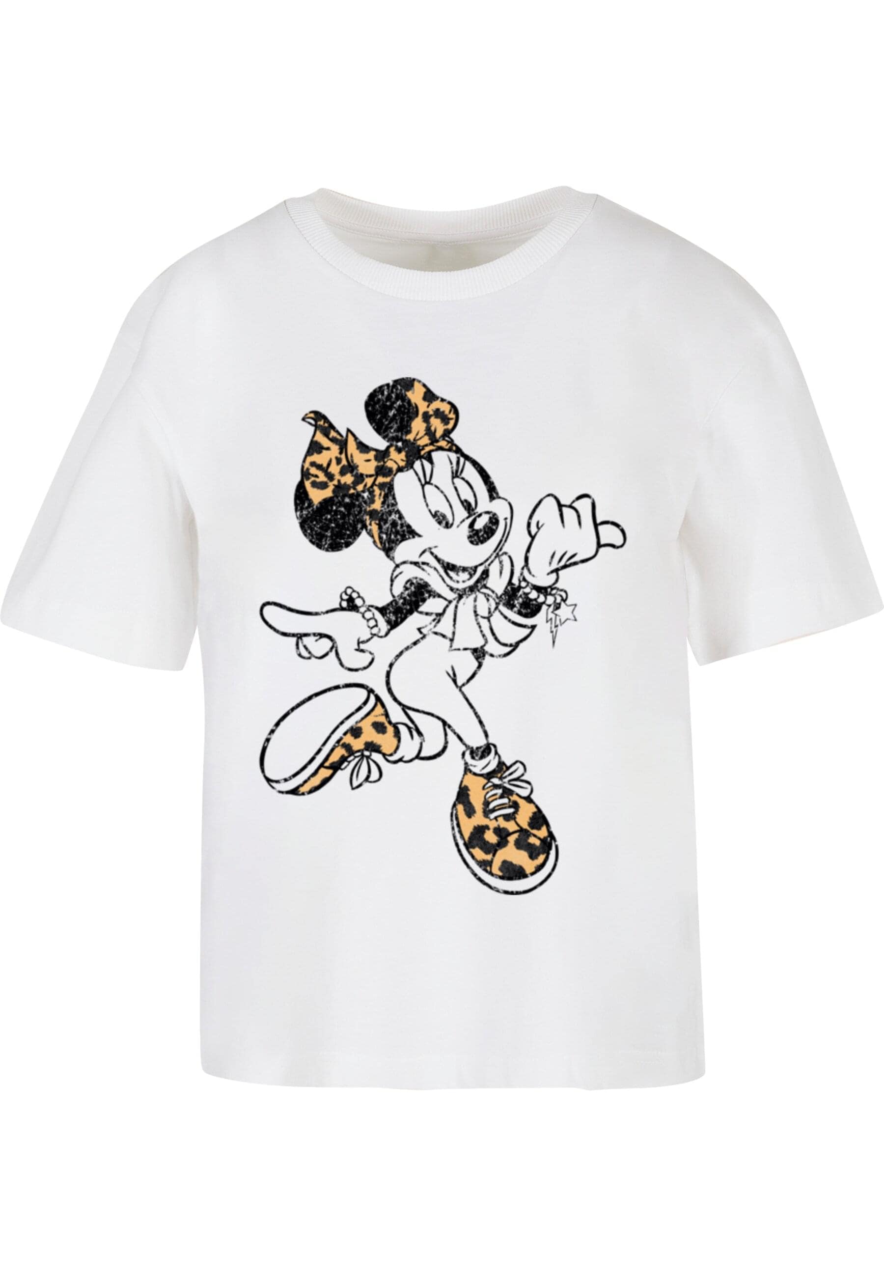 Merchcode T-Shirt "Merchcode Minnie Mouse Leo Tee" 1 Stk. günstig online kaufen