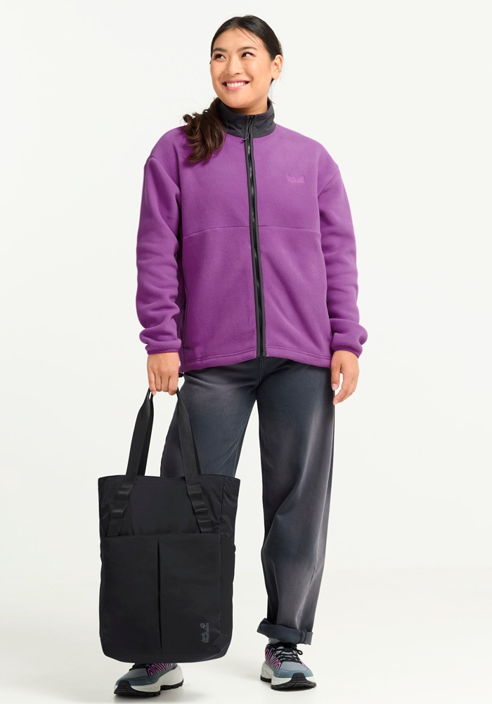 Schultertasche JACK WOLFSKIN "ZOYA 2IN1 TOTE", Damen, schwarz, Polyamid, Polyester, Taschen Schultertasche, aus Polyamid, mit Polyesterfutter, sportlicher Stil 3
