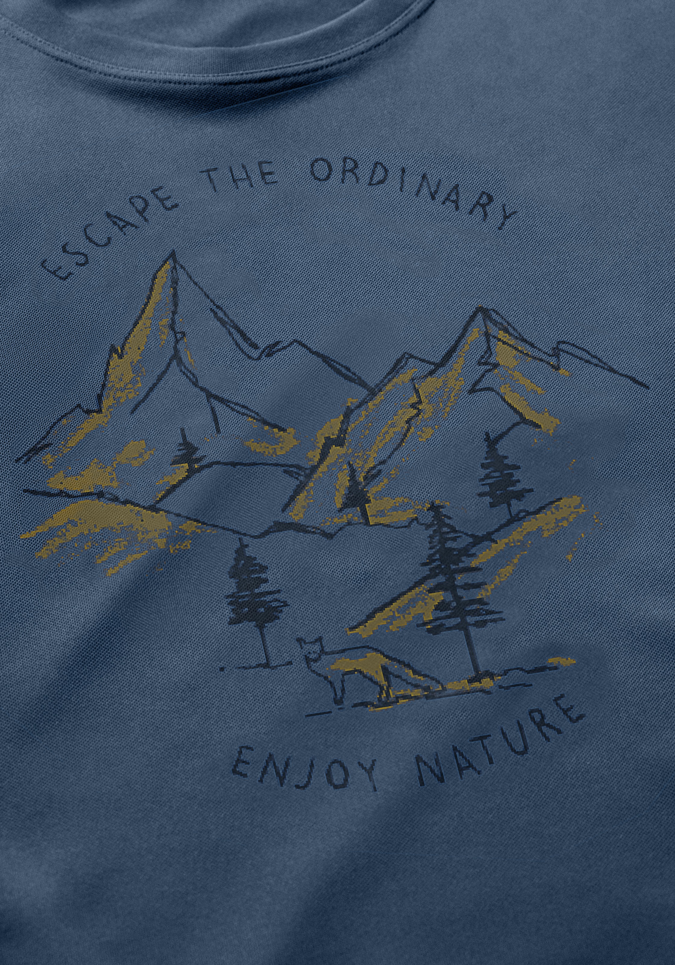 Maier Sports T-Shirt "Dieter Print" Herren Funktionsshirt, Freizeitshirt mi günstig online kaufen