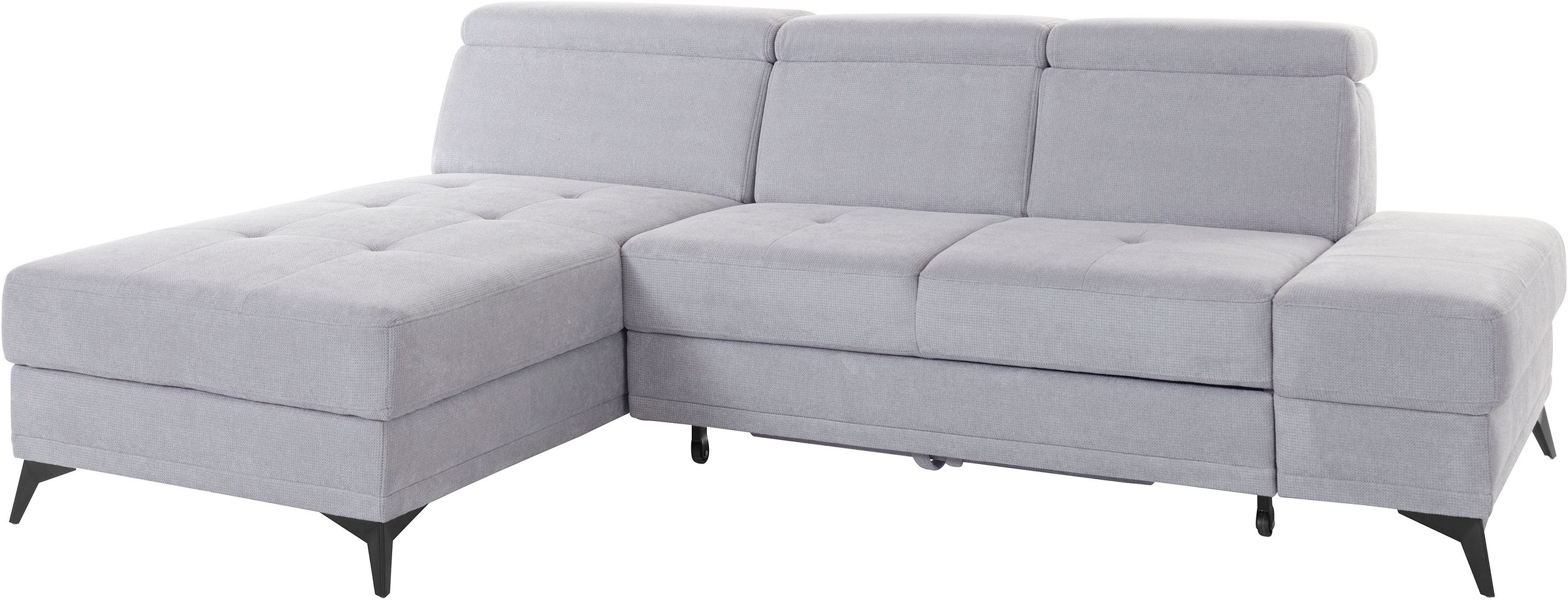 INOSIGN Ecksofa »Cardiz L-Form«, inkl.Kopfteilverstellung und Federkern wahlweise mit Bettfunktion
