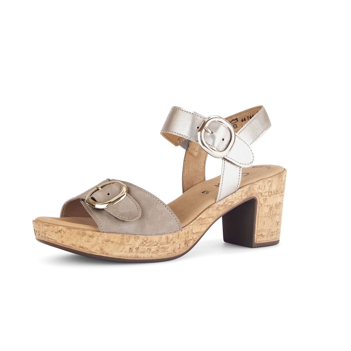 Gabor Riemchensandale "Riemchensandale Materialmix Leder/Lederimitat" günstig online kaufen