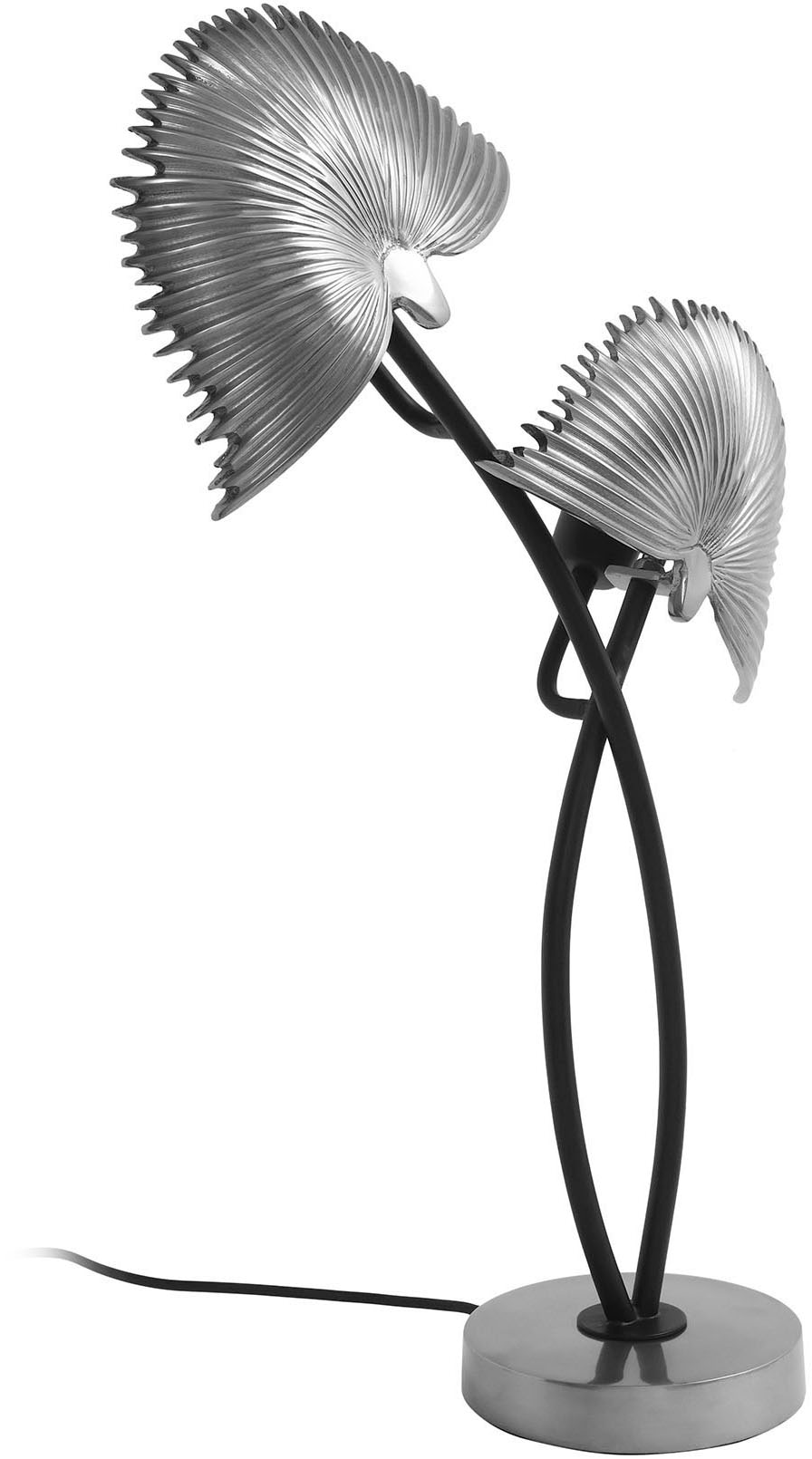 Kayoom Tischleuchte »Tischlampe Twinflame 125«, 2 flammig, Leuchtmittel E27 | ohne Leuchtmittel, Dekorative Tischlampe mit zwei Lichtobjekten aus Metall