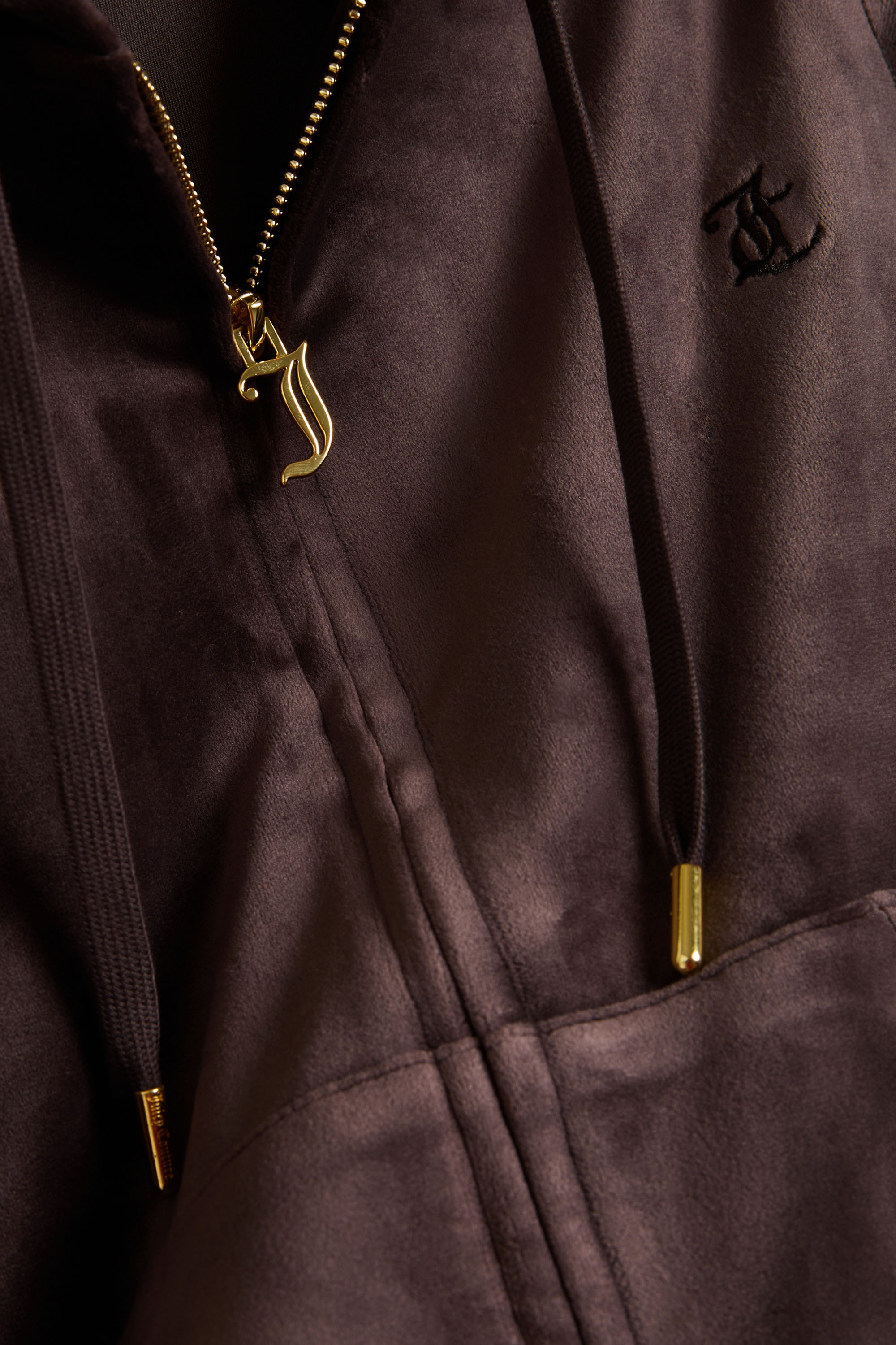 Juicy Couture Kapuzennickijacke »ROBERTSON HOODIE GOLD HARDWARE Damen« mit Kapuze