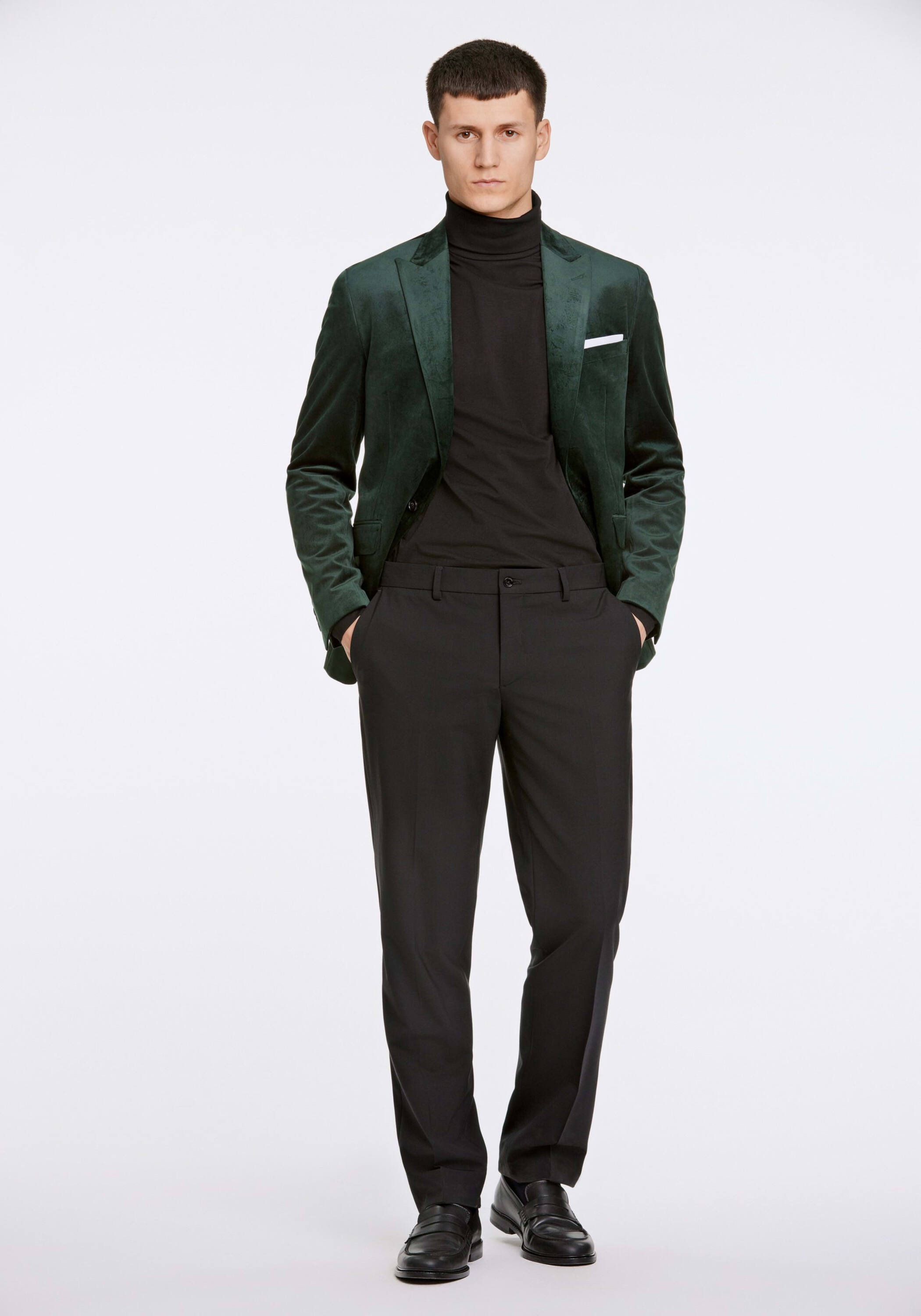 Lindbergh Slim Fit Sakko Dunkelgrün 56 3