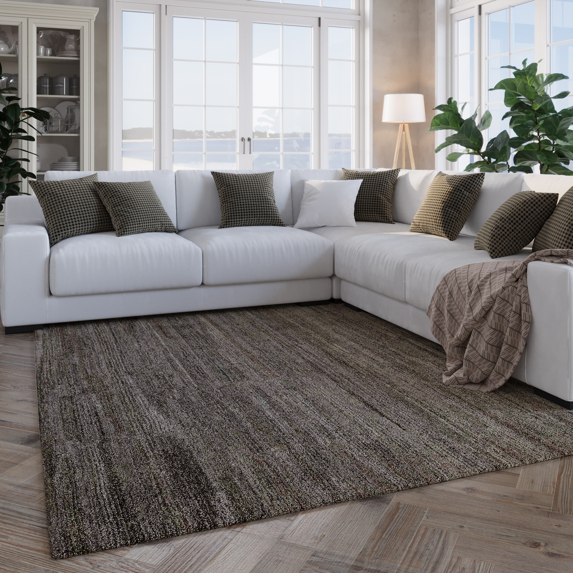 Wecon home Teppich »Hamptons EIGHTEEN«, rechteckig, 15 mm Höhe, Läufer, Kurzflor, Wohnzimmer, Schlafzimmer, elegant, robust, Streifen