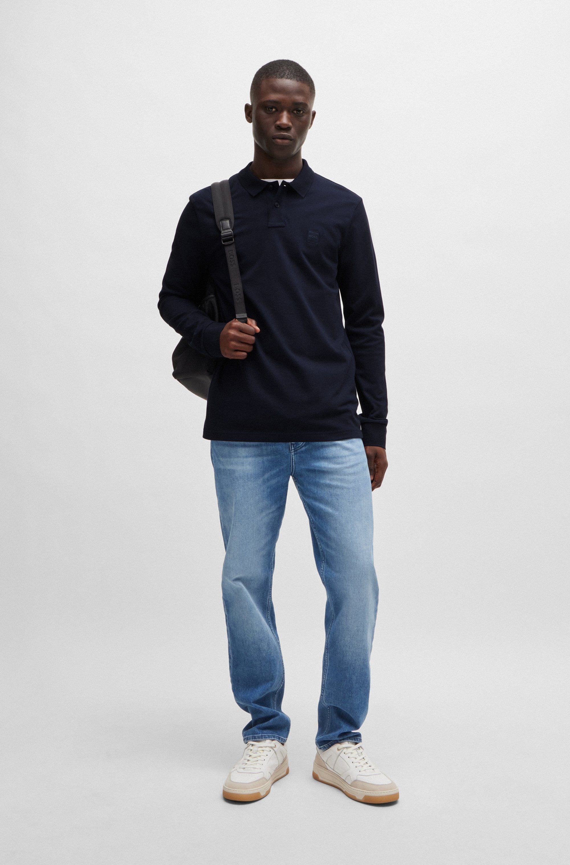 BOSS ORANGE Poloshirt »Passerby«, mit BOSS-Logobadge