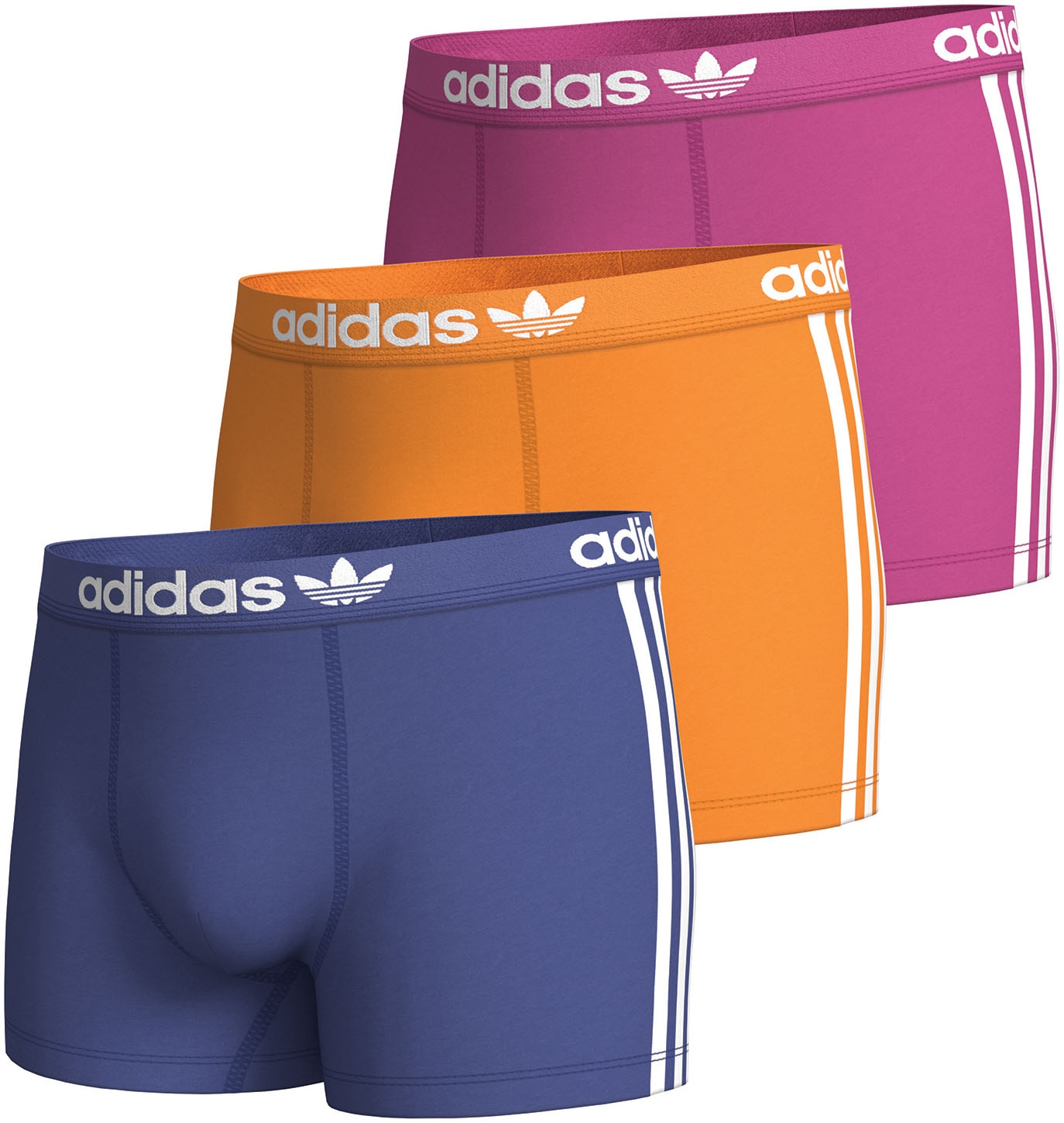 Boxershorts, (Packung, 3 St.), mit elastischem Logo-Bund