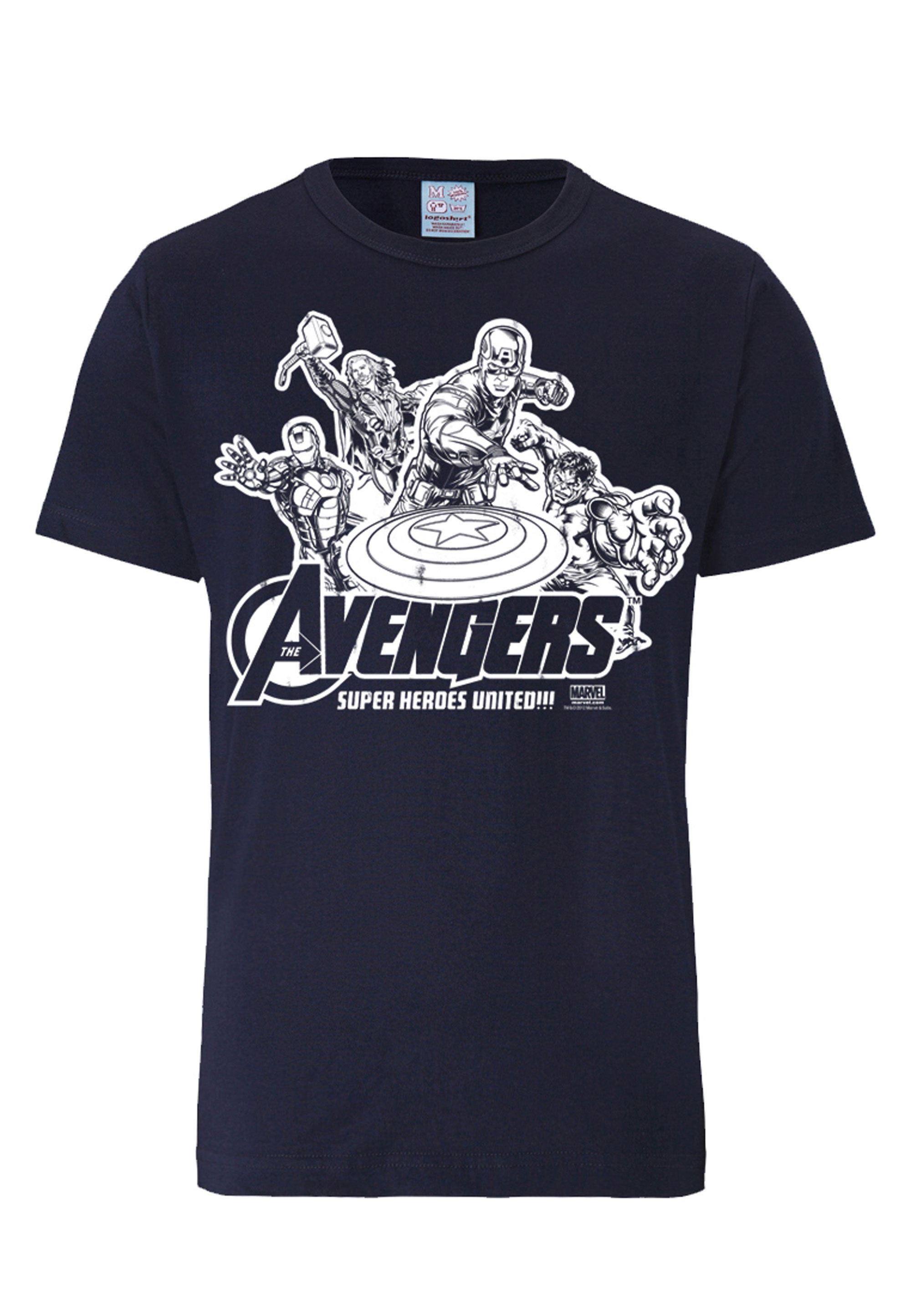LOGOSHIRT T-Shirt »Marvel Comics - Avengers«, mit lizenziertem Print