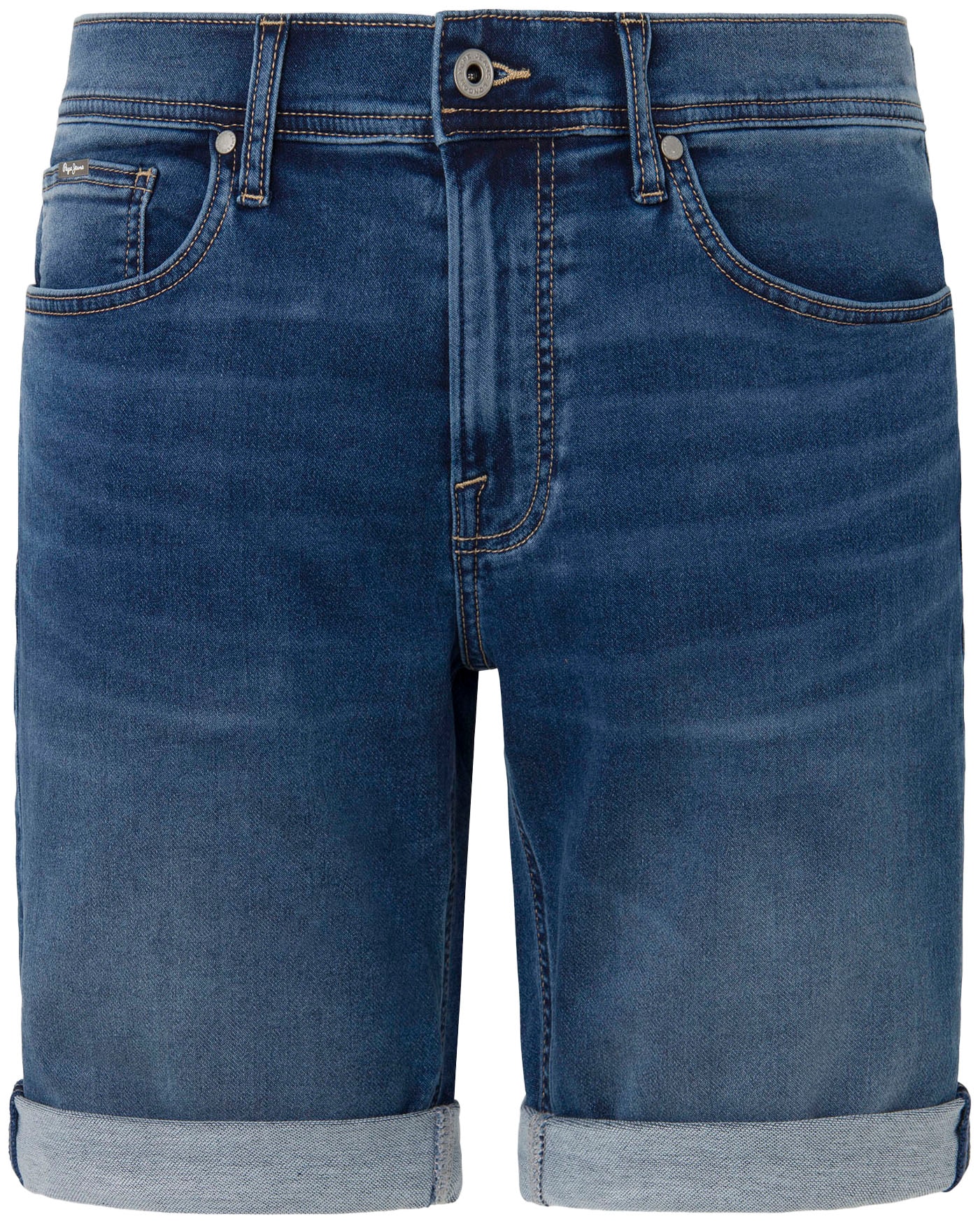 Pepe Jeans Jeansshorts, mit umgeschlagenem Bund