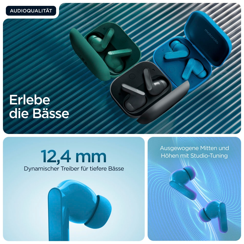 Motorola wireless In-Ear-Kopfhörer »moto buds« Bluetooth Active Noise Cancelling (ANC)