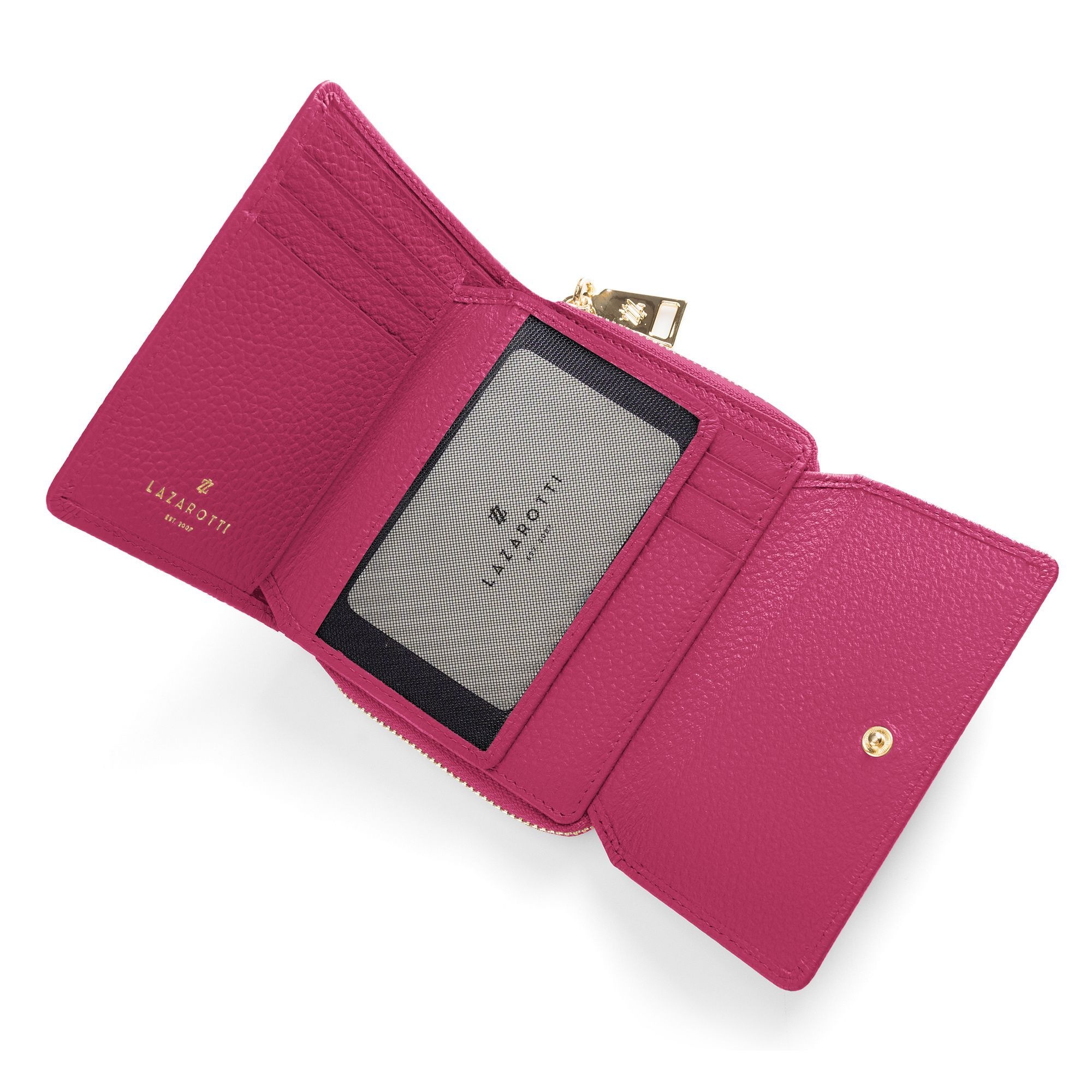 Lazarotti Geldbörse »Bologna Leather Zip-Around Geldbörse Leder 12 cm«