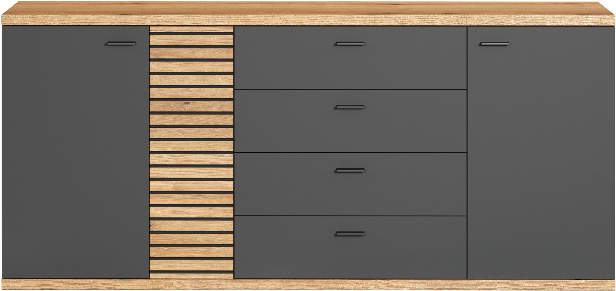 INOSIGN Sideboard "Galway", Kommode mit angesagter Rillenoptik und Soft-Clo günstig online kaufen