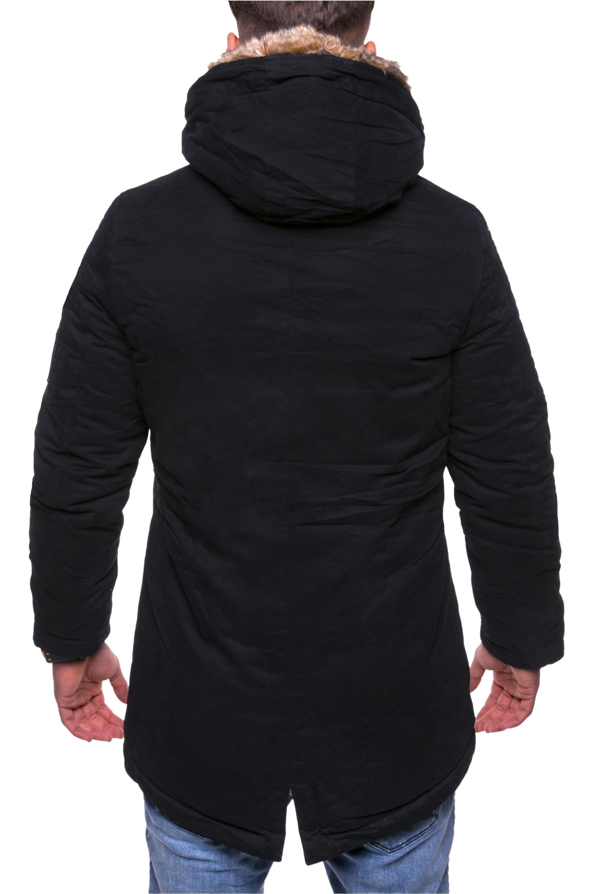 behype Parka »GK-1«, mit Kunstpelz