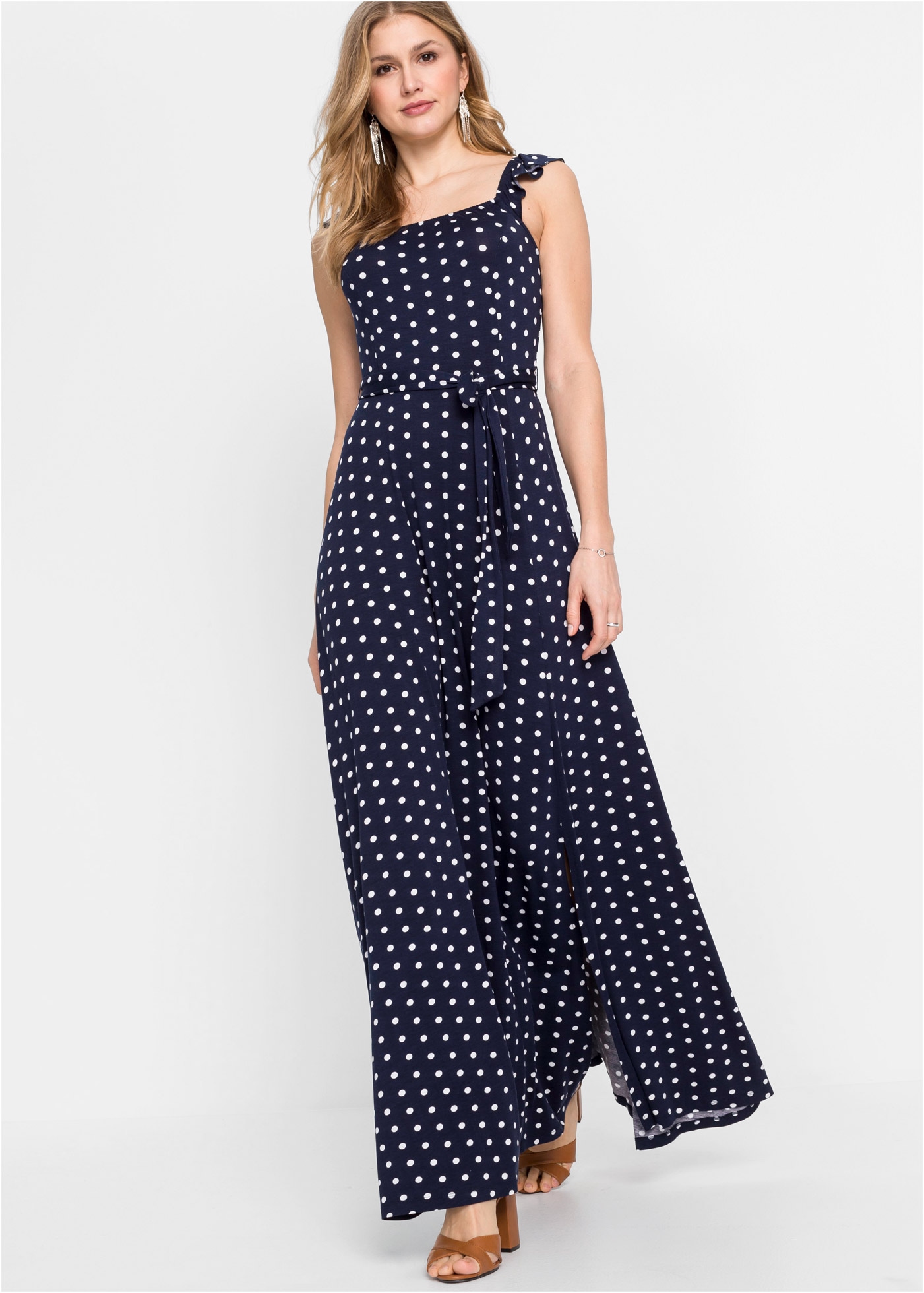 bonprix Maxikleid für Frühjahr und Sommer, aus Viskose und Elasthan, ärmellos