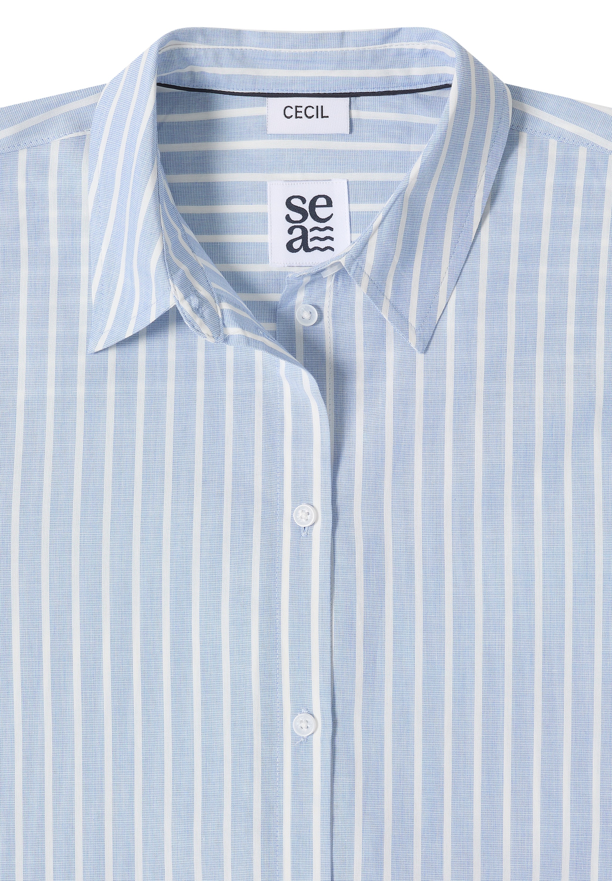 Cecil Langarmbluse aus reiner Baumwolle