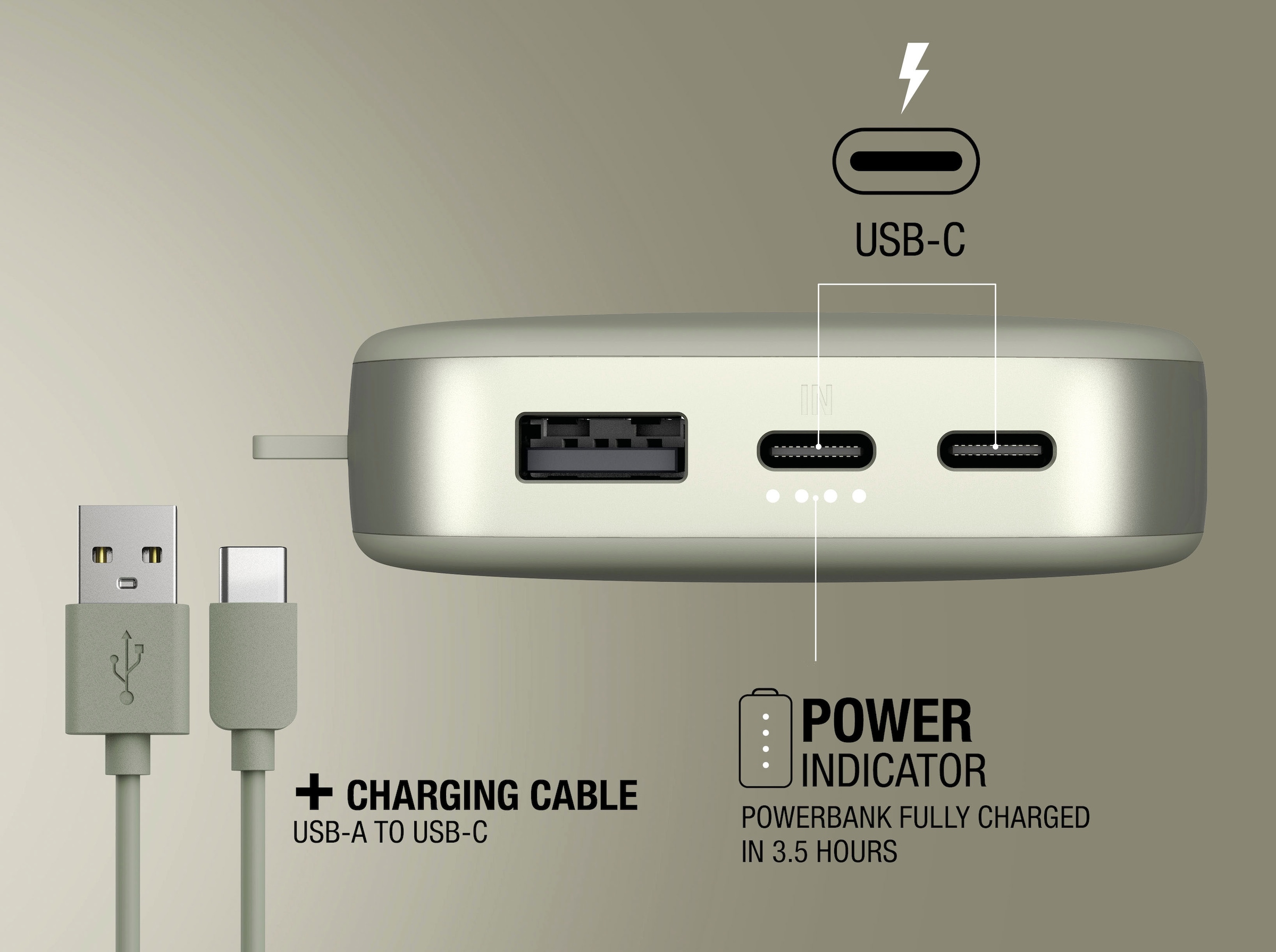 Fresh´n Rebel Powerbank »Power Pack 18000mAh mit USB-C, Ultra Fast Charge & 20W PD«