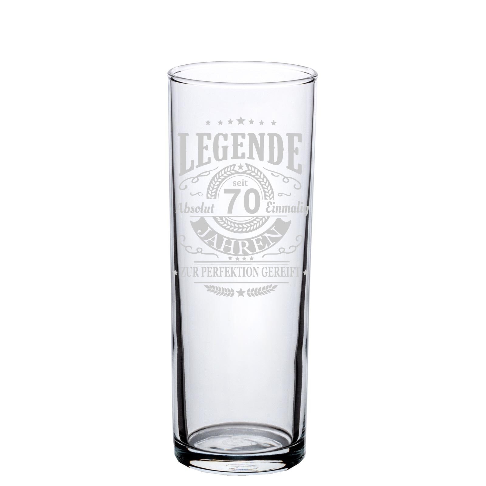 LUXENTU Bierglas »Kölschglas Kölner Stange mit Gravur Legende seit 70 Jahren 0,2 Liter transparent«